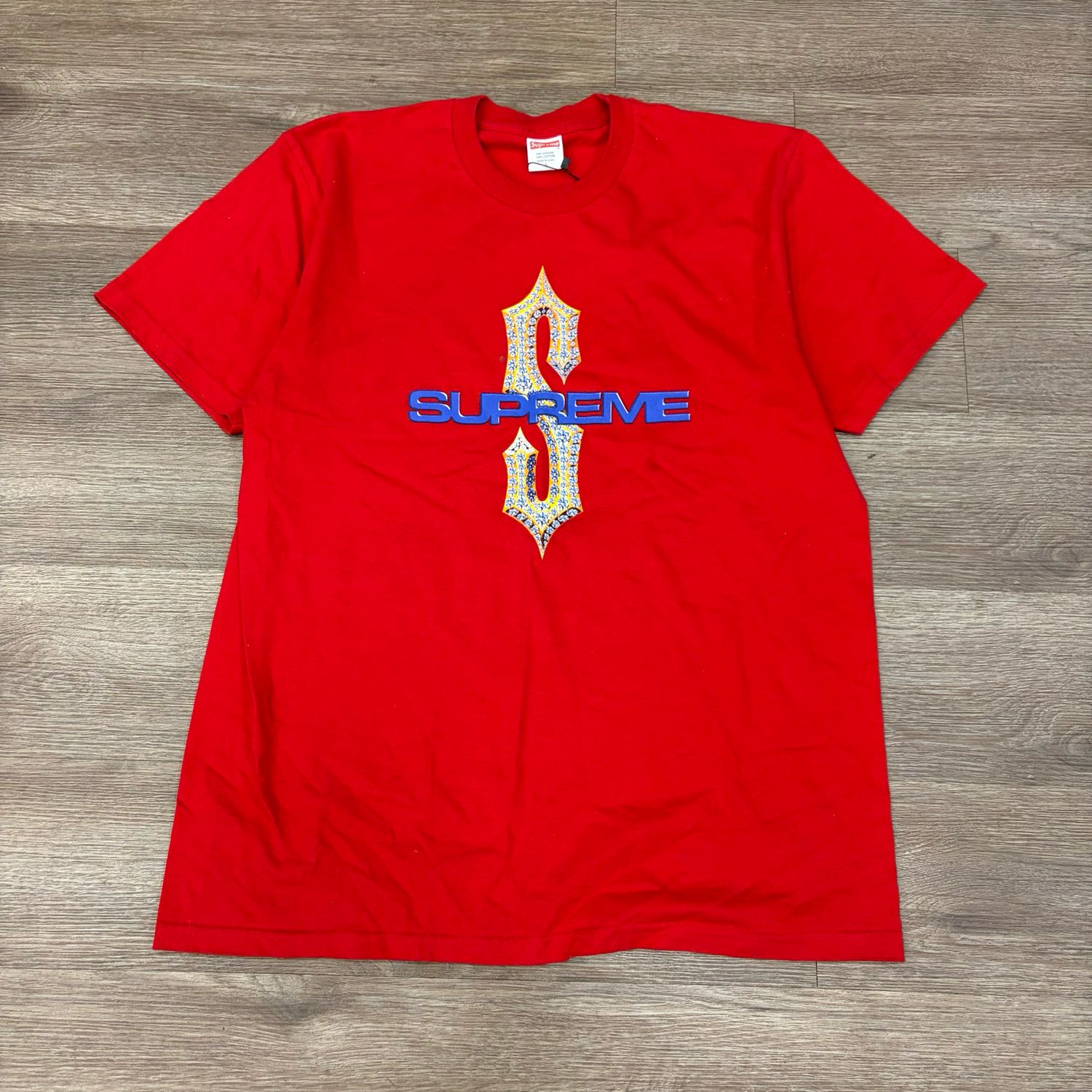 PO SUPREME DIAMONDS TEE RED (SS18) SIZE LARGE