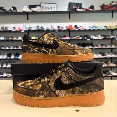 PO NIKE AIR FORCE 1 LOW REALTREE BLACK SIZE 11