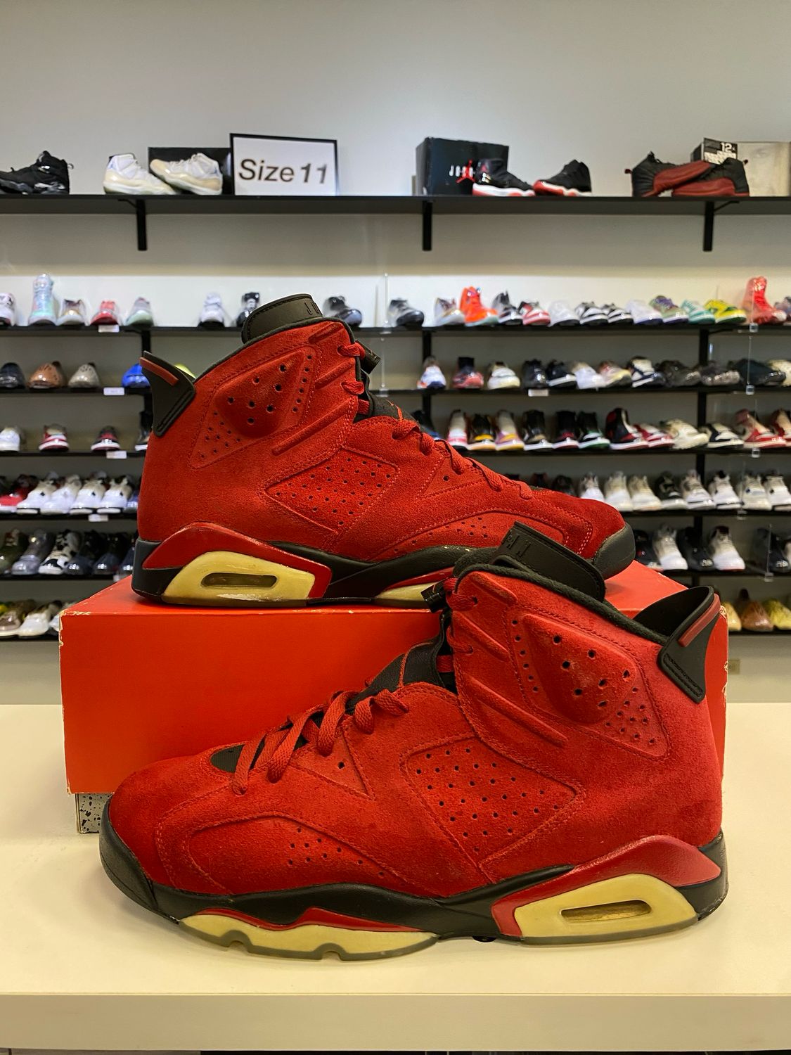 PO2 AIR JORDAN 6 RETRO TORO BRAVO SIZE 11.5