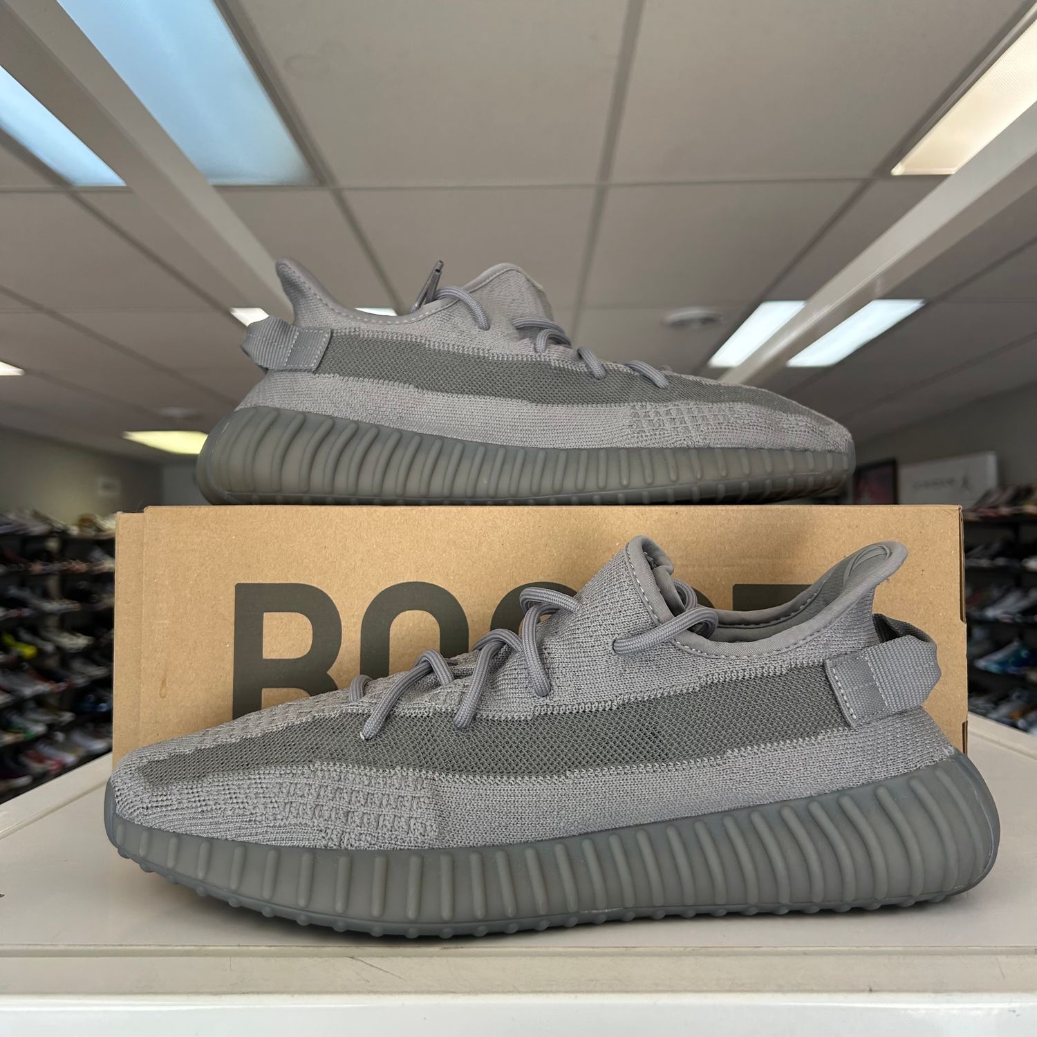 PO ADIDAS YEEZY BOOST 350 V2 STEEL GREY SIZE 12.5
