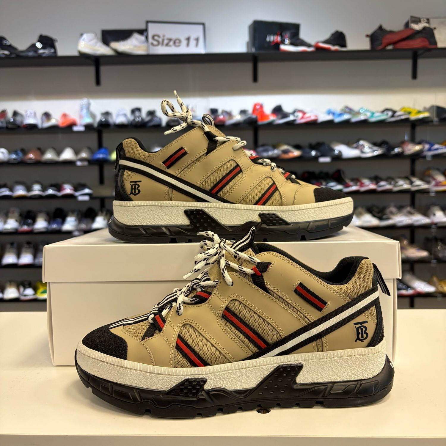 PO NB BURBERRY RS5 SNEAKERS BEIGE SIZE SIZE 40/7M