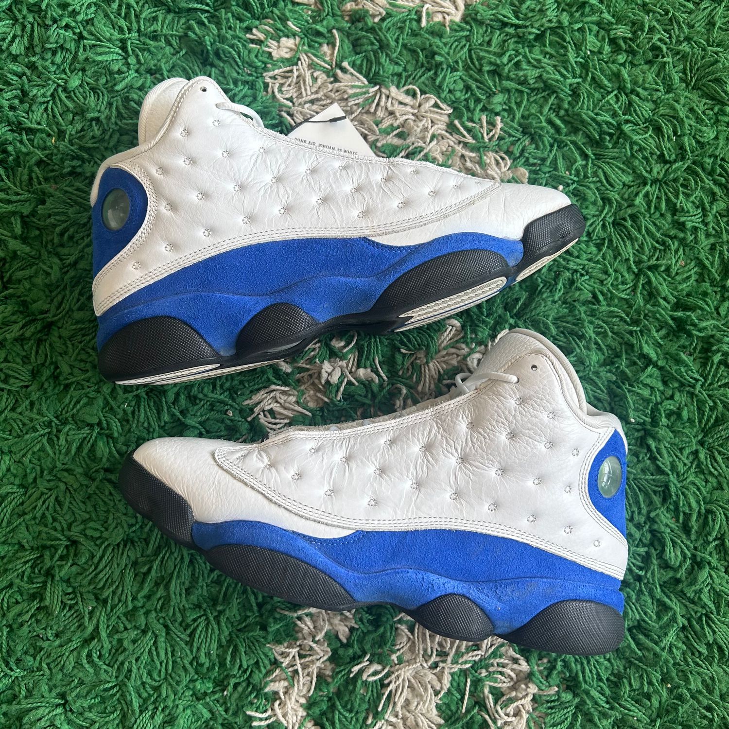 PONB AIR JORDAN 13 WHITE HYPER ROYAL BLACK SIZE 10.5