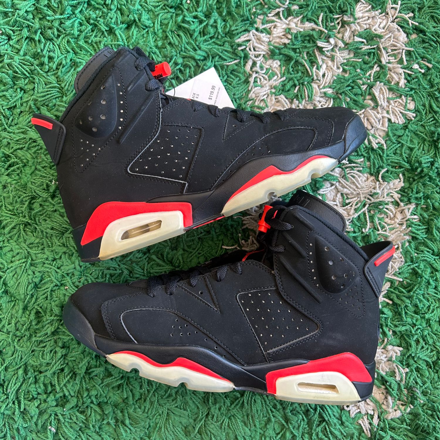 PO2NB JORDAN 6 BLACK INFRARED 2019 SIZE 9.5