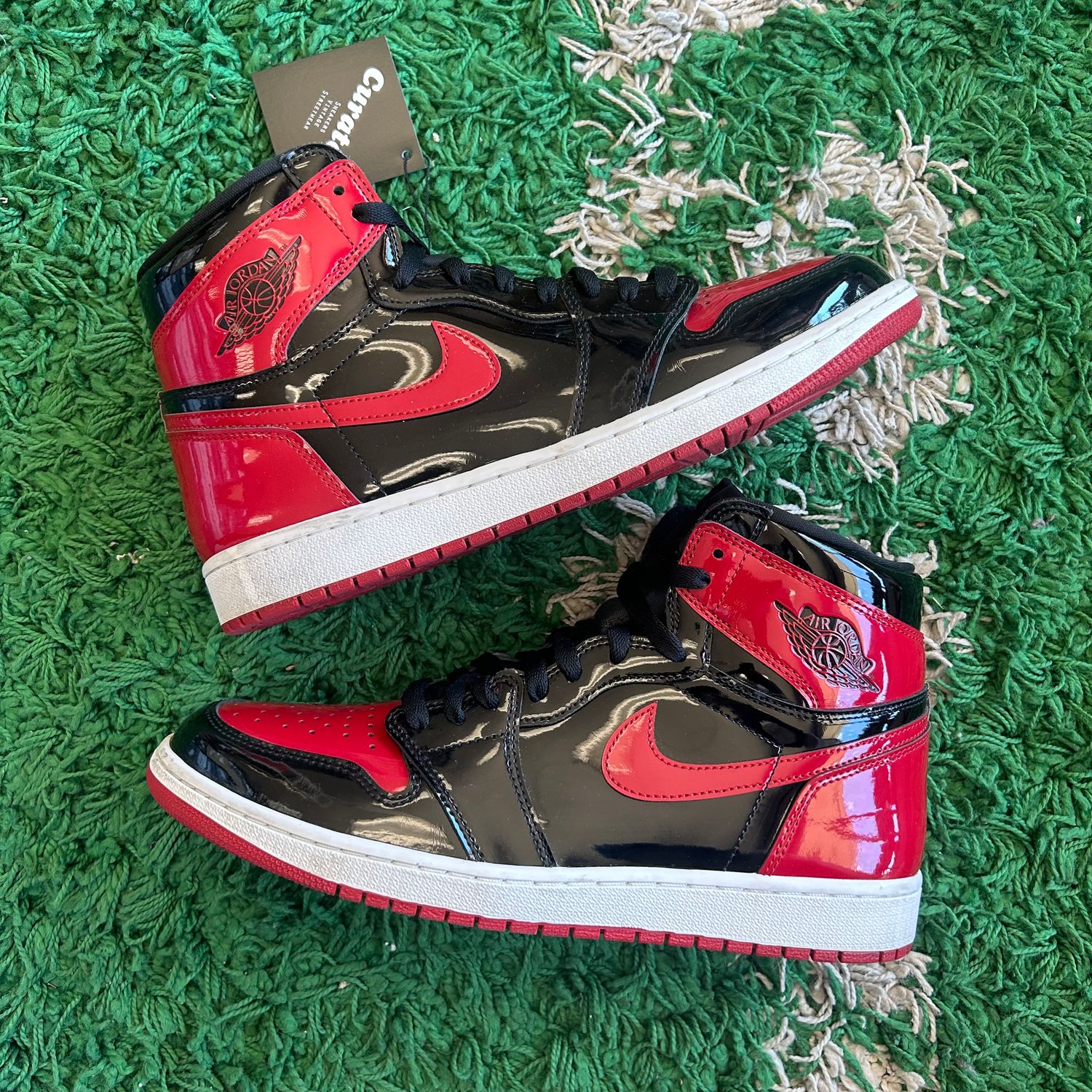 PONB AIR JORDAN 1 PATENT BRED SIZE 12
