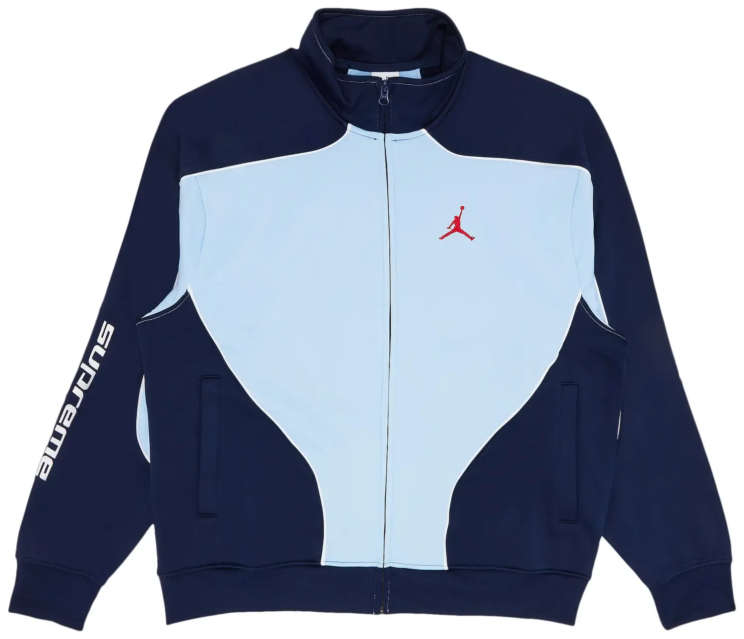 NEW SUPREME JORDAN TRICOT TRACK JACKET LIGHT BLUE