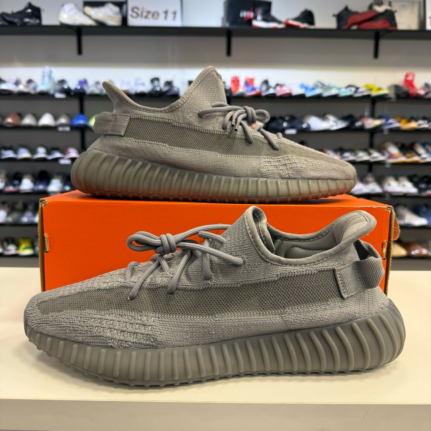 PO NB ADIDAS YEEZY BOOST 350 V2 STEEL GREY SIZE 12.5