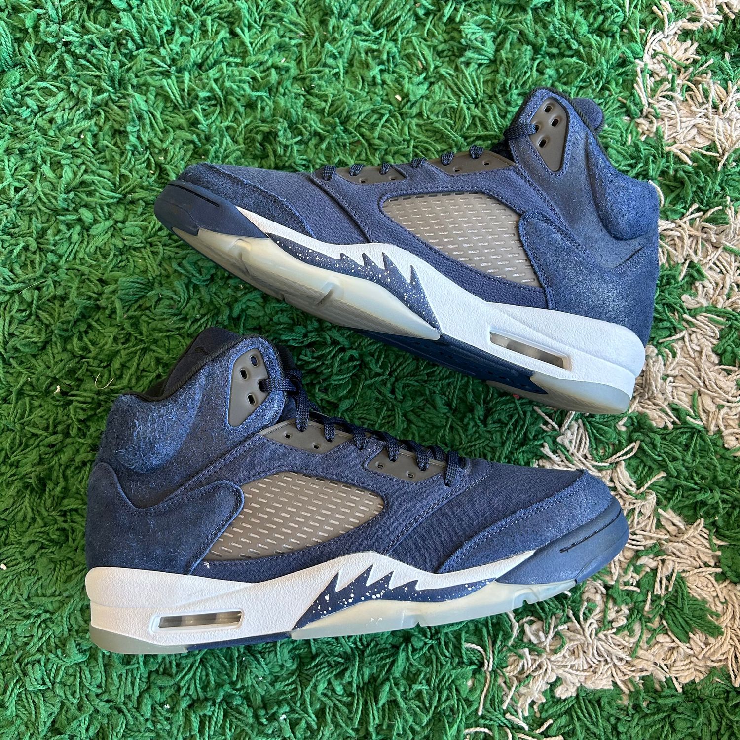 PO NB AIR JORDAN 5 RETRO MIDNIGHT NAVY SX SIZE 12