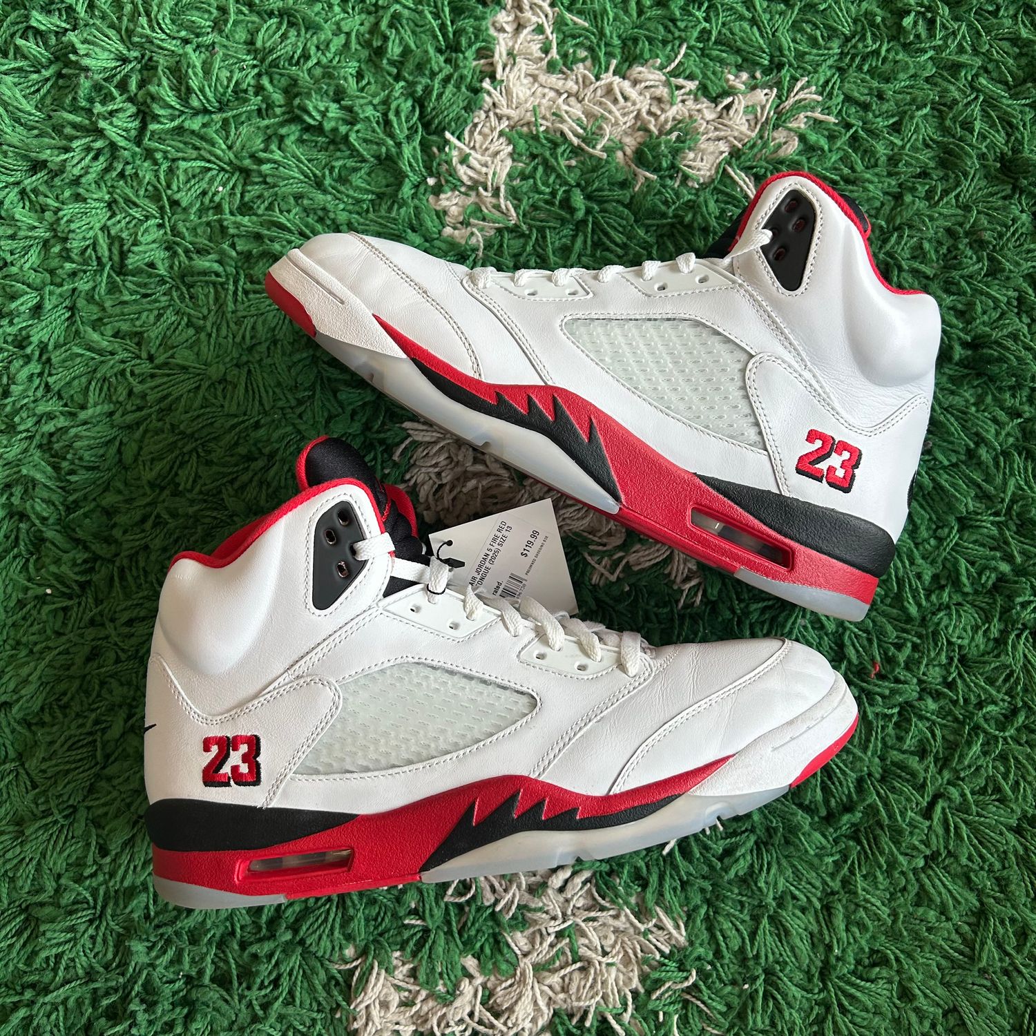 PO NB AIR JORDAN 5 FIRE RED BLACK TONGUE (2025) SX SIZE 13