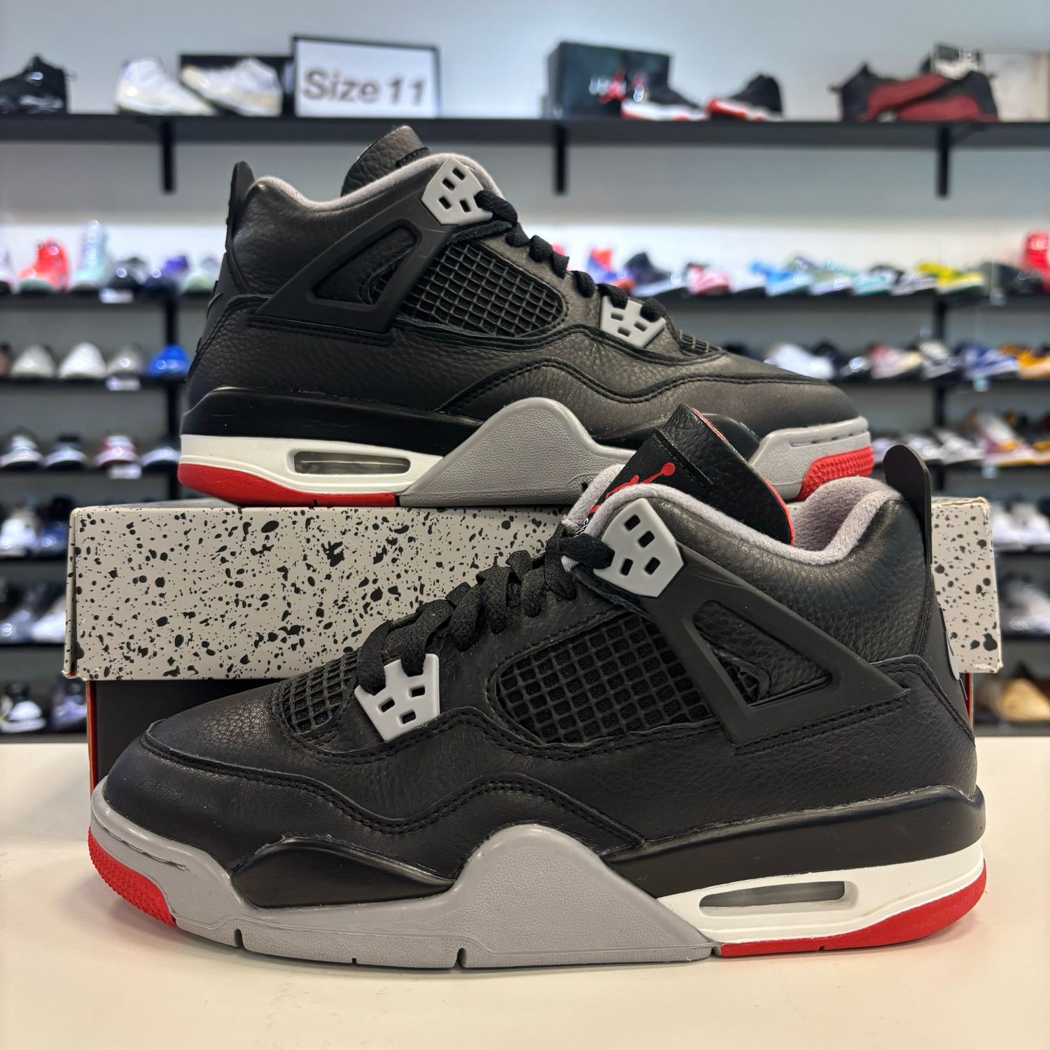 PO3 AIR JORDAN 4 BRED REIMAGINED SIZE 6.5Y