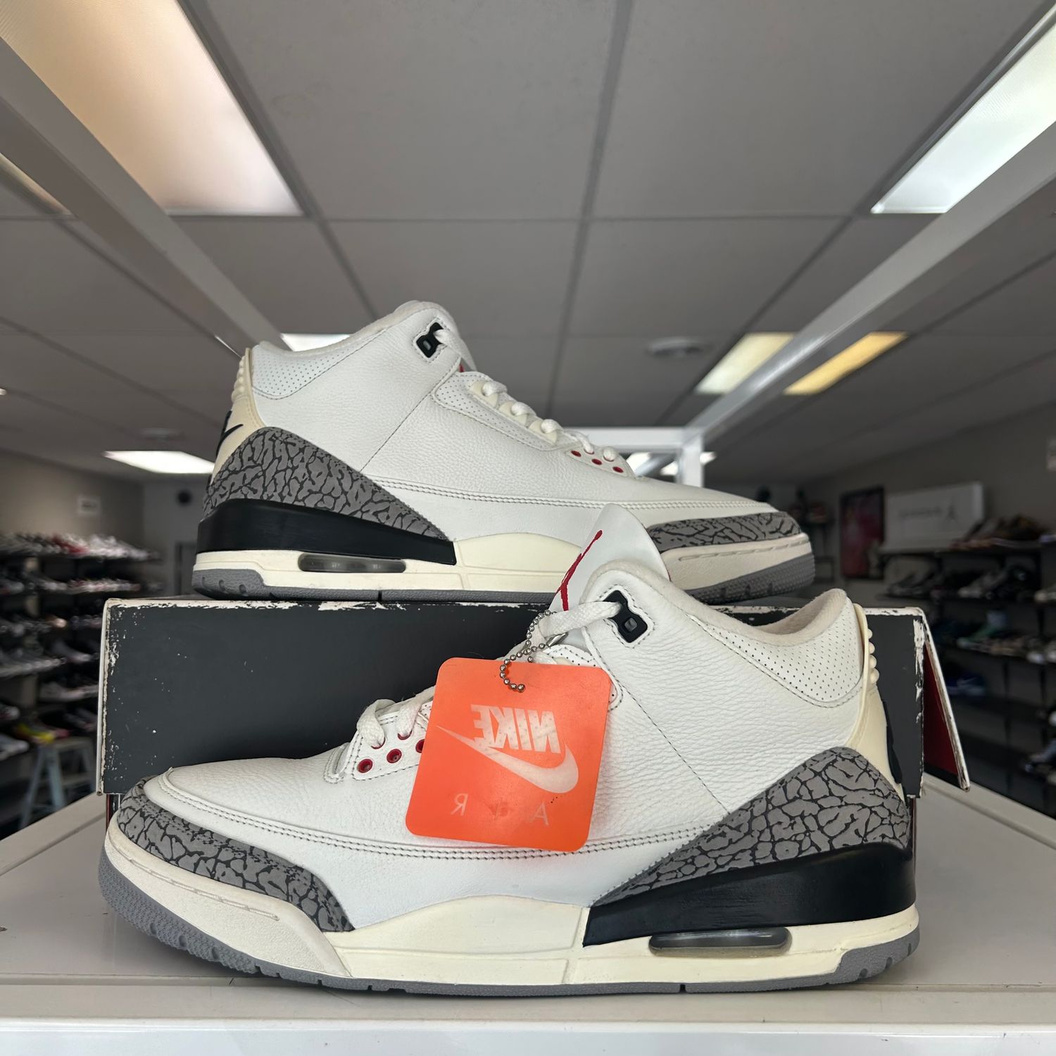 PO2 AIR JORDAN 3 RETRO WHITE CEMENT REIMAGINED EB SX SIZE 12.5