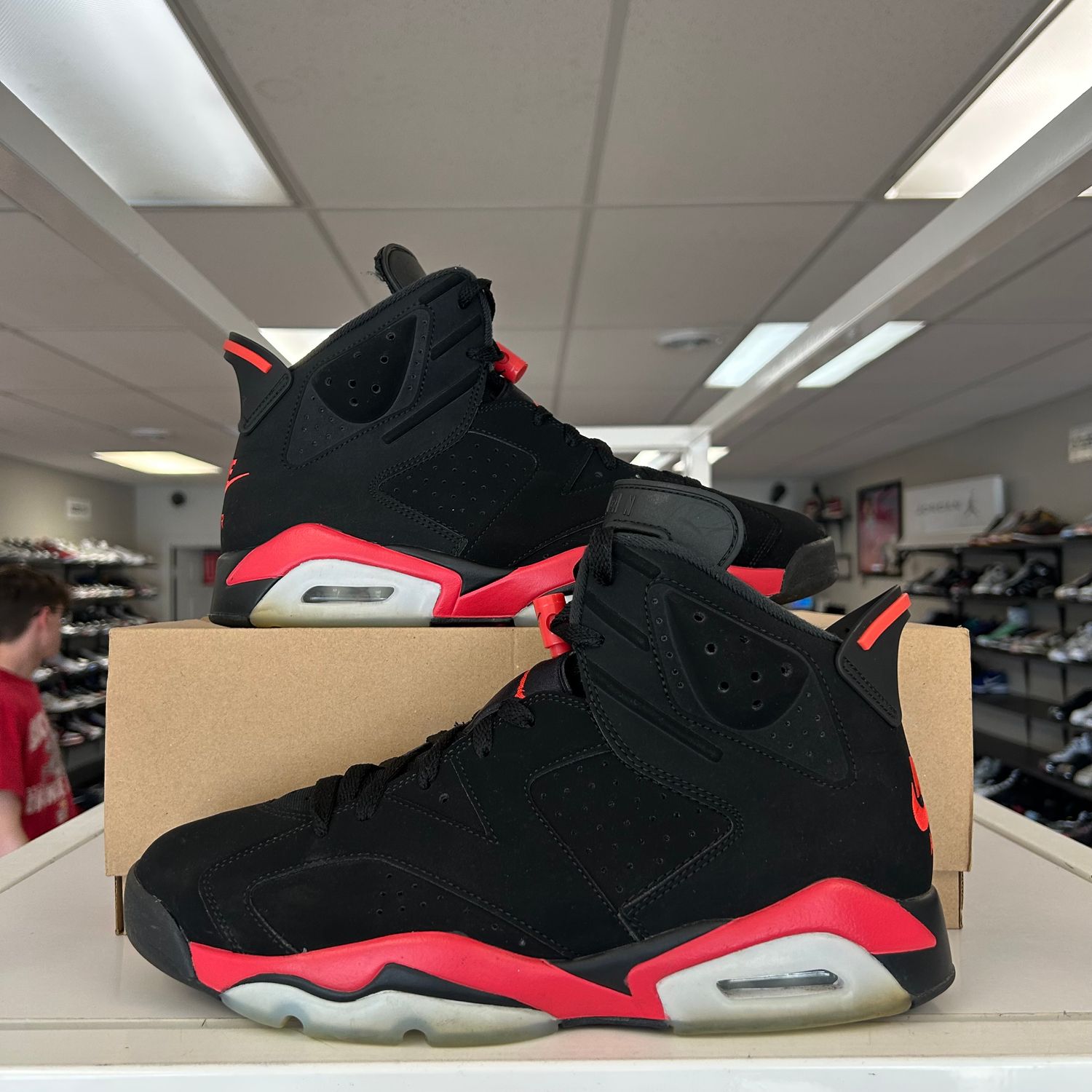 PO4 AIR JORDAN 6 RETRO INFRARED SALESMAN SX SIZE 11