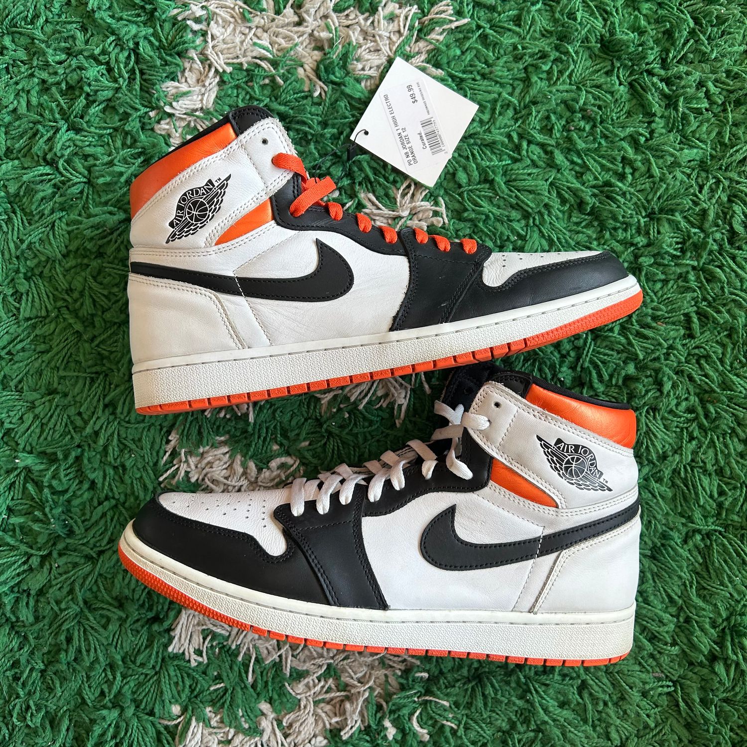 PO NB JORDAN 1 HIGH ELECTRO ORANGE SX SIZE 12