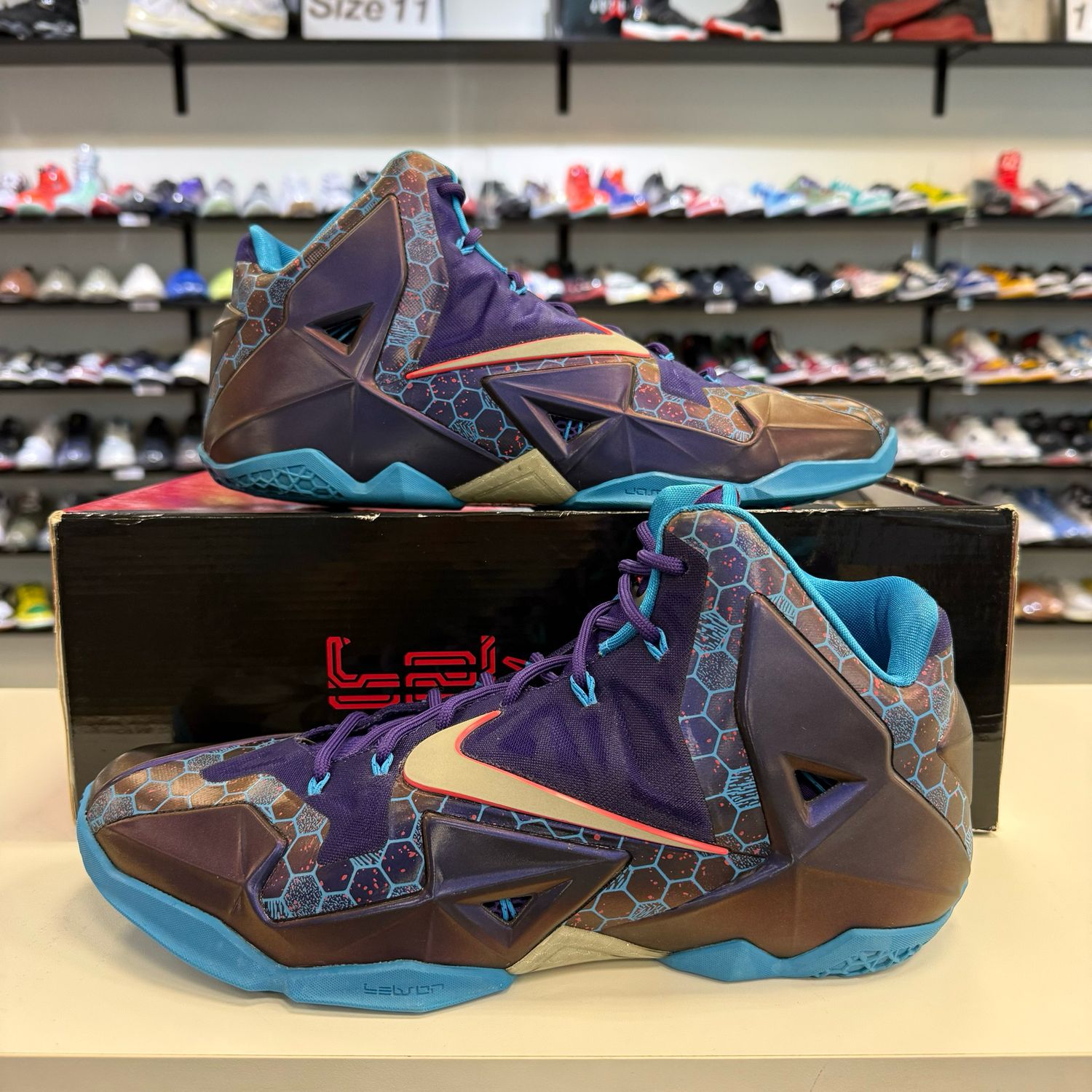 PO NIKE LEBRON 11 SUMMIT LAKE HORNETS SIZE 12