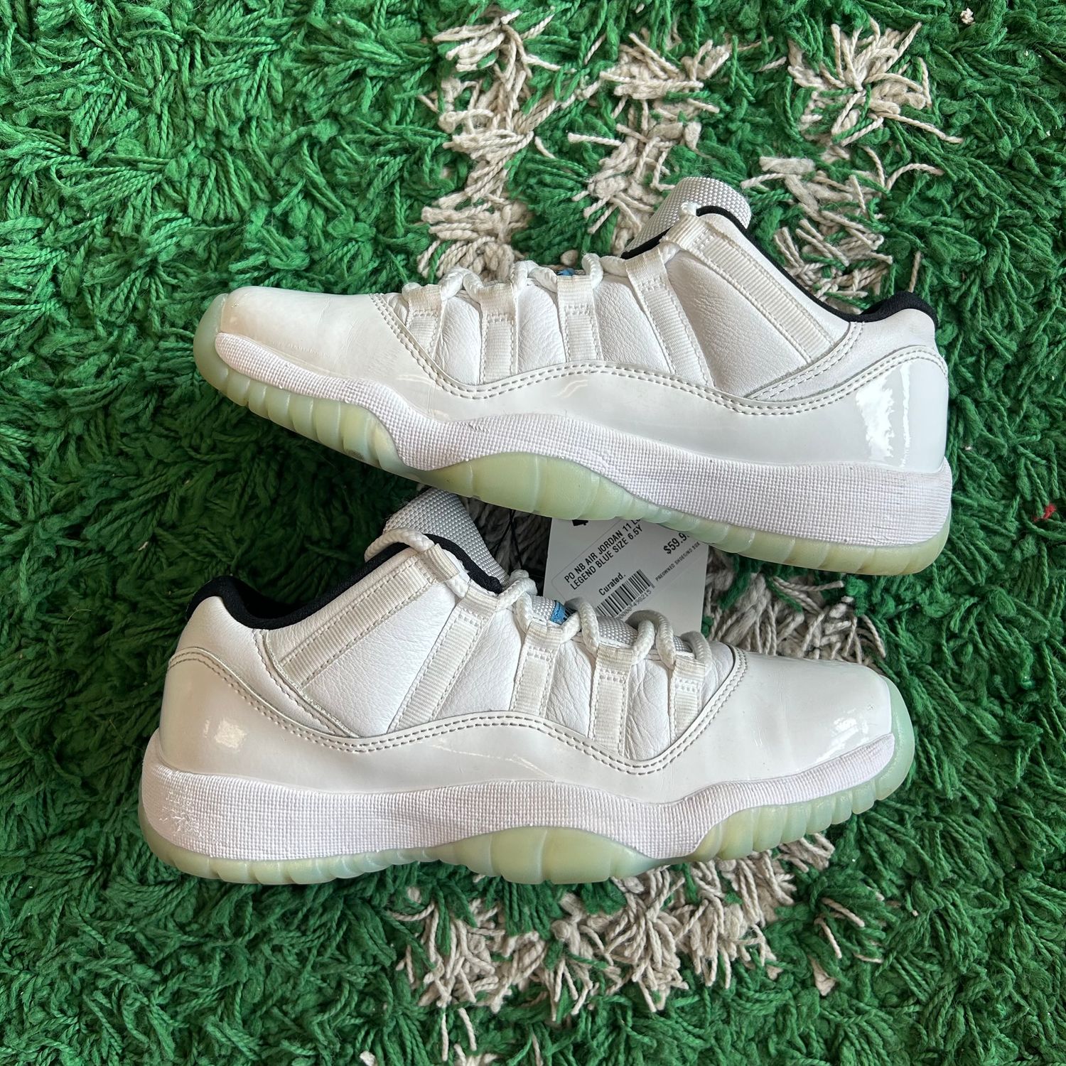PO NB AIR JORDAN 11 LOW LEGEND BLUE SX SIZE 6.5Y