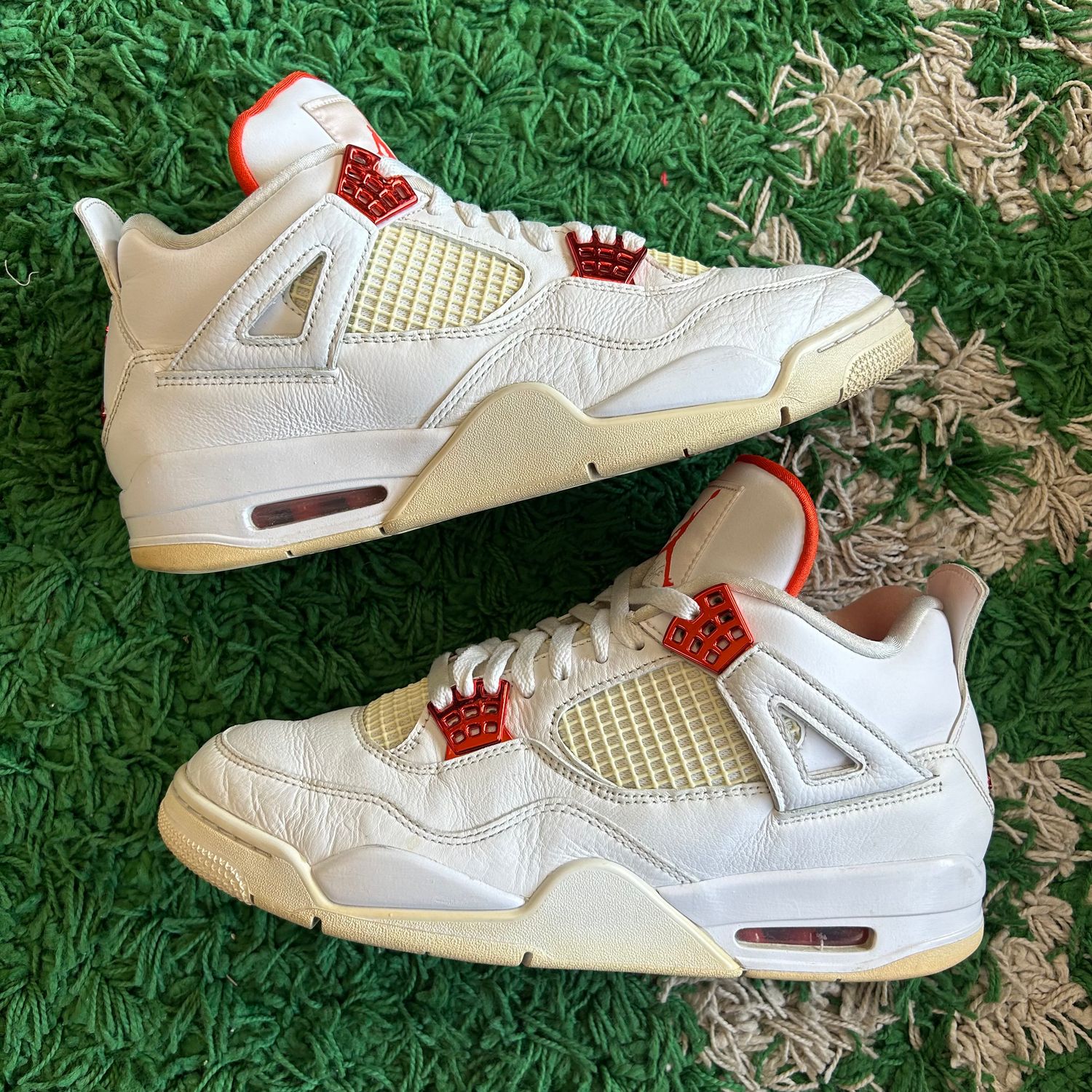 PO NB AIR JORDAN 4 RETRO METALLIC ORANGE SX SIZE 10.5