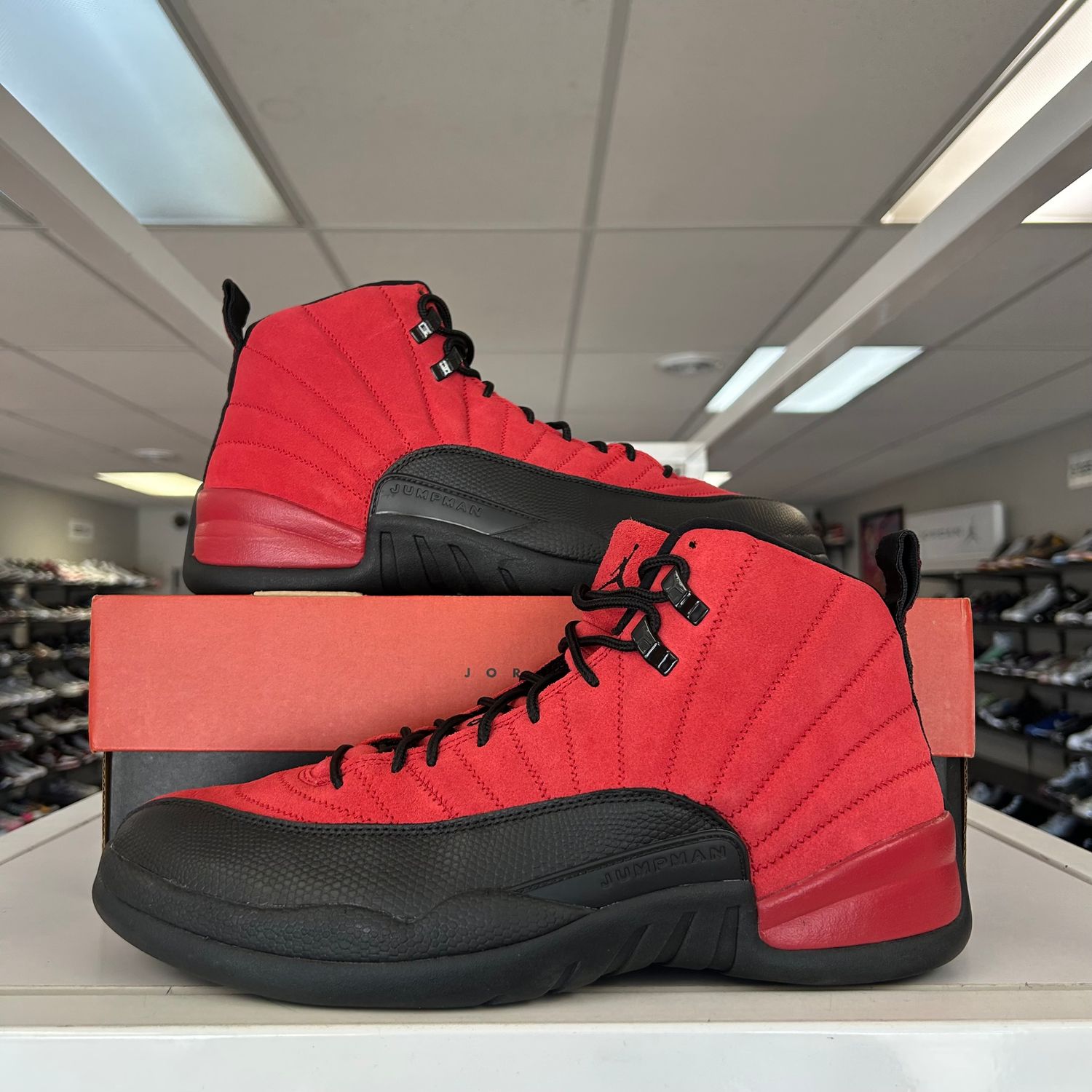 PO AIR JORDAN 12 RETRO REVERSE FLU GAME SX SIZE 13