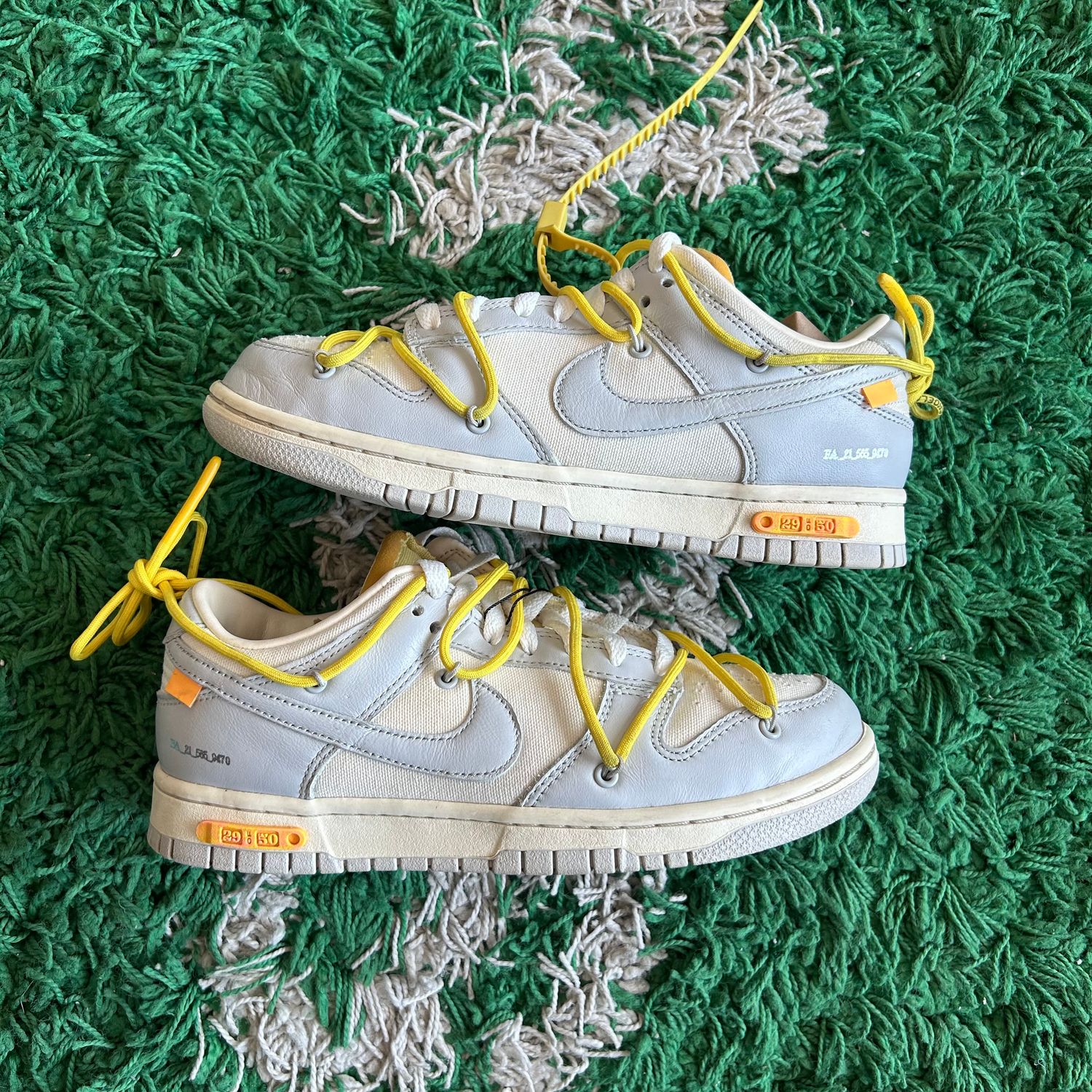 PO NB NIKE DUNK LOW OFF-WHITE LOT 29 SX SIZE 6.5