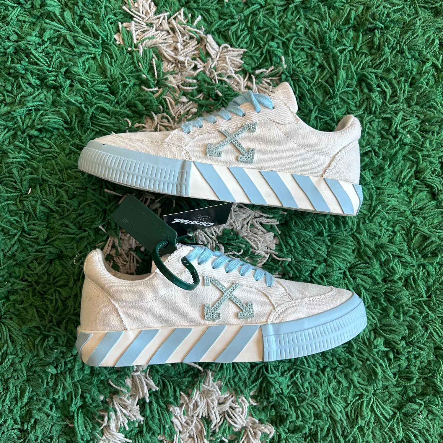 PO NB OFF-WHITE VULCANIZED LOW TOP WHITE UNC BLUE SX SIZE 39 | 6.5/7US