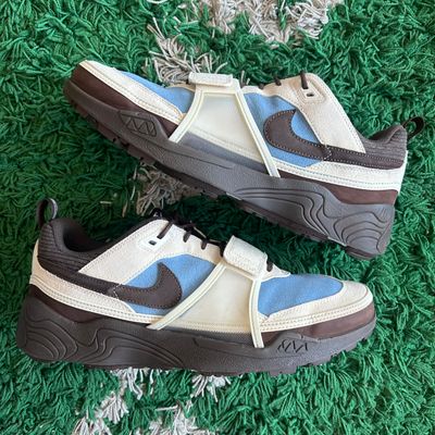 PO NIKE ZOOM FIELD JAXX TRAVIS SCOTT LECHE BLUE SX SIZE 14