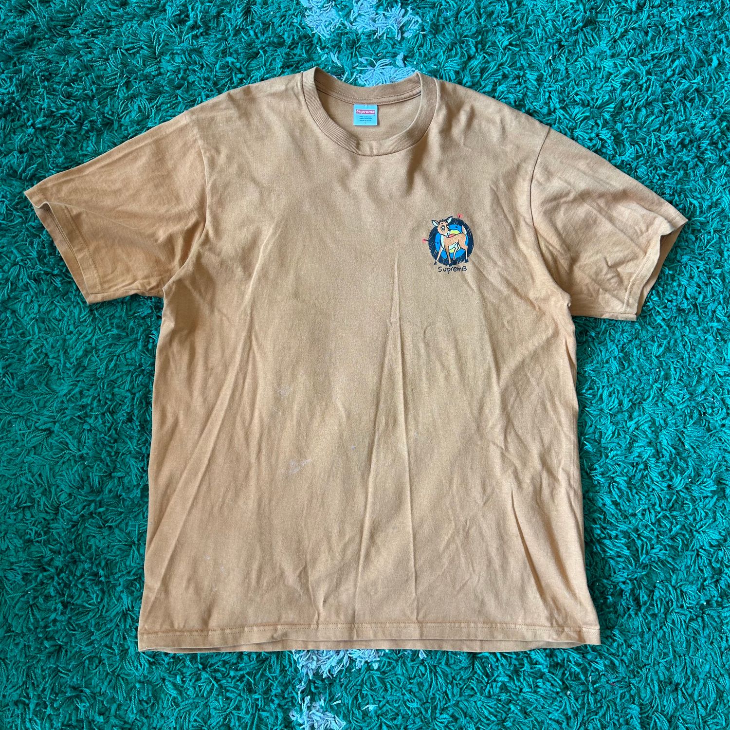 PO SUPREME SS22 DEER TEE BURNT ORANGE SIZE L