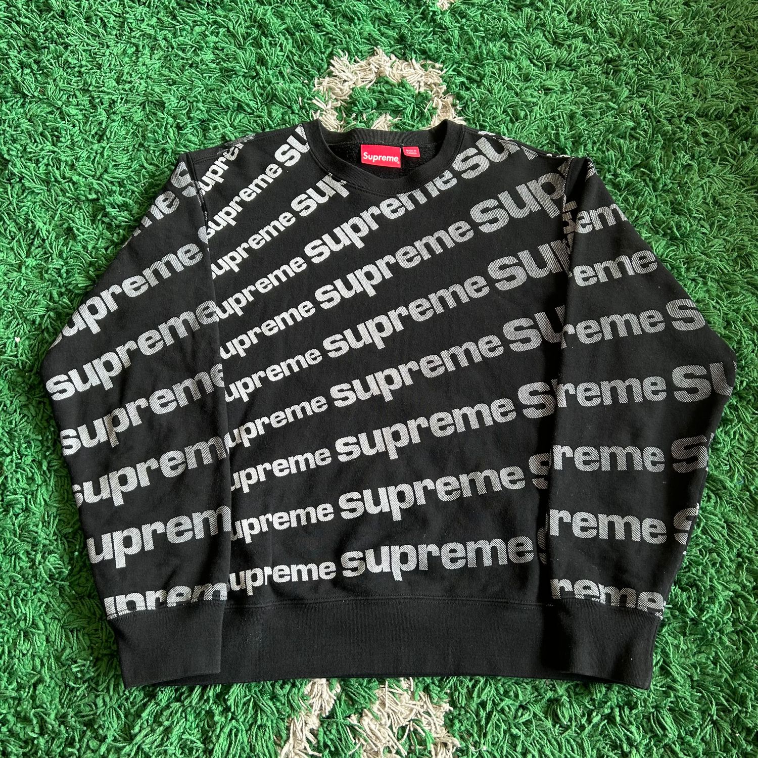 PO SUPREME SS20 RADIAL CREWNECK BLACK SIZE S