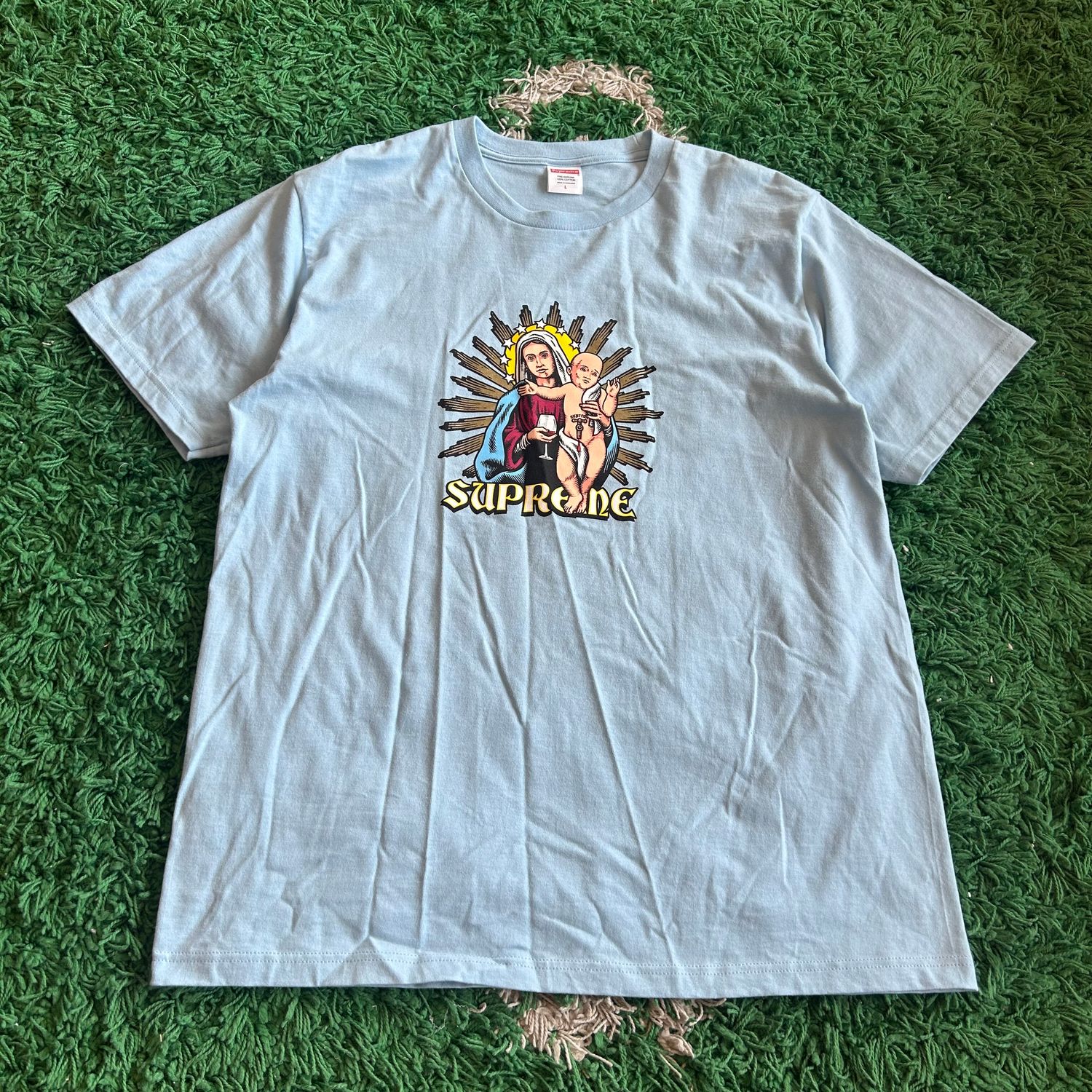 PO SUPREME FW24 BLOOD TEE POWDER BLUE SIZE L