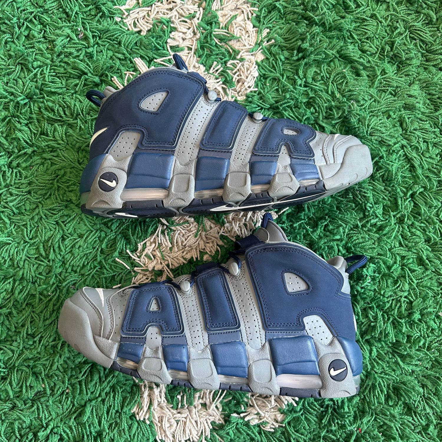 PO NB NIKE AIR MORE UPTEMPO COOL GREY MIDNIGHT NAVY SX SIZE 11