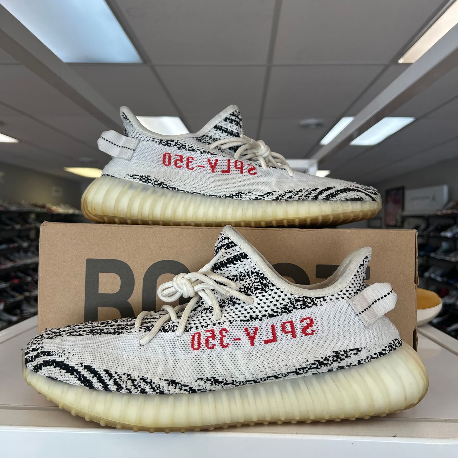 PO ADIDAS YEEZY BOOST 350 V2 ZEBRA SX SIZE 12
