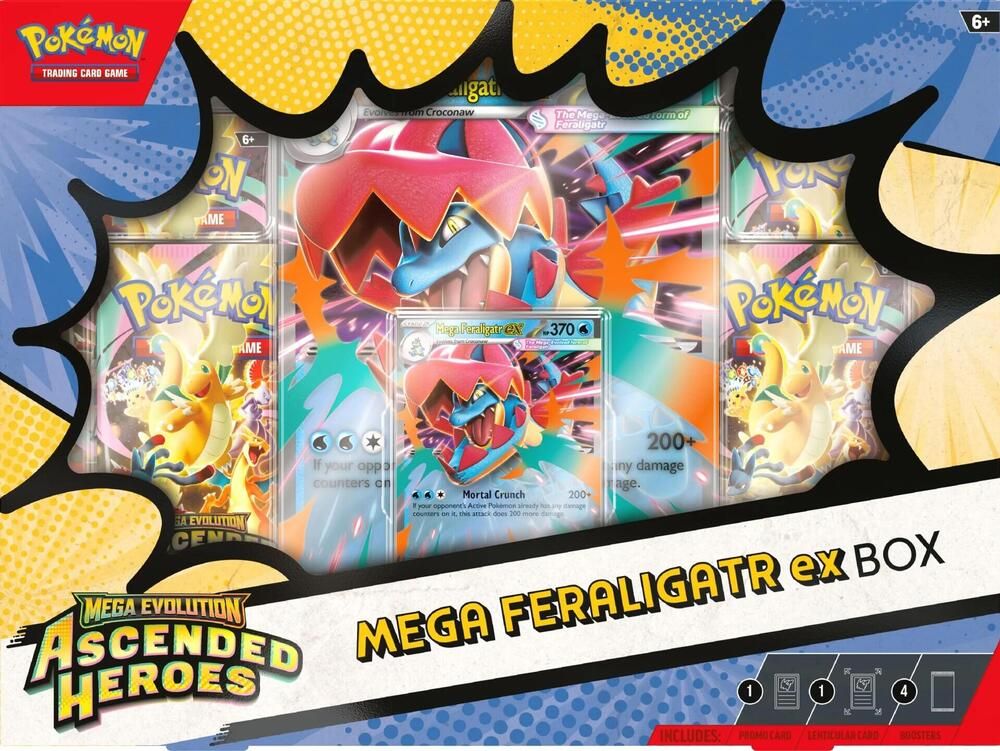 NEW POKEMON AH MEGA FERALAGATR EX BOX