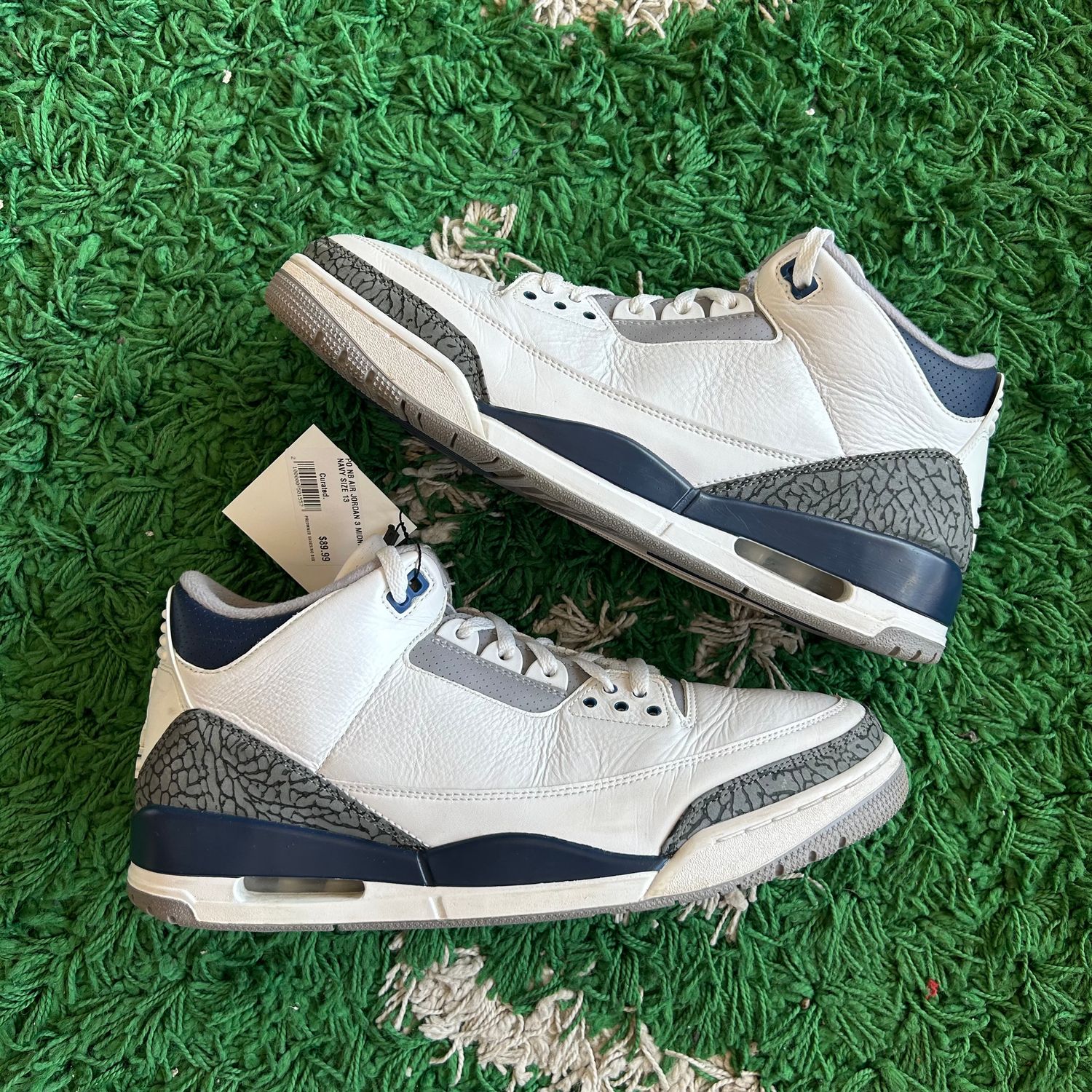 PO NB AIR JORDAN 3 MIDNIGHT NAVY SX SIZE 13