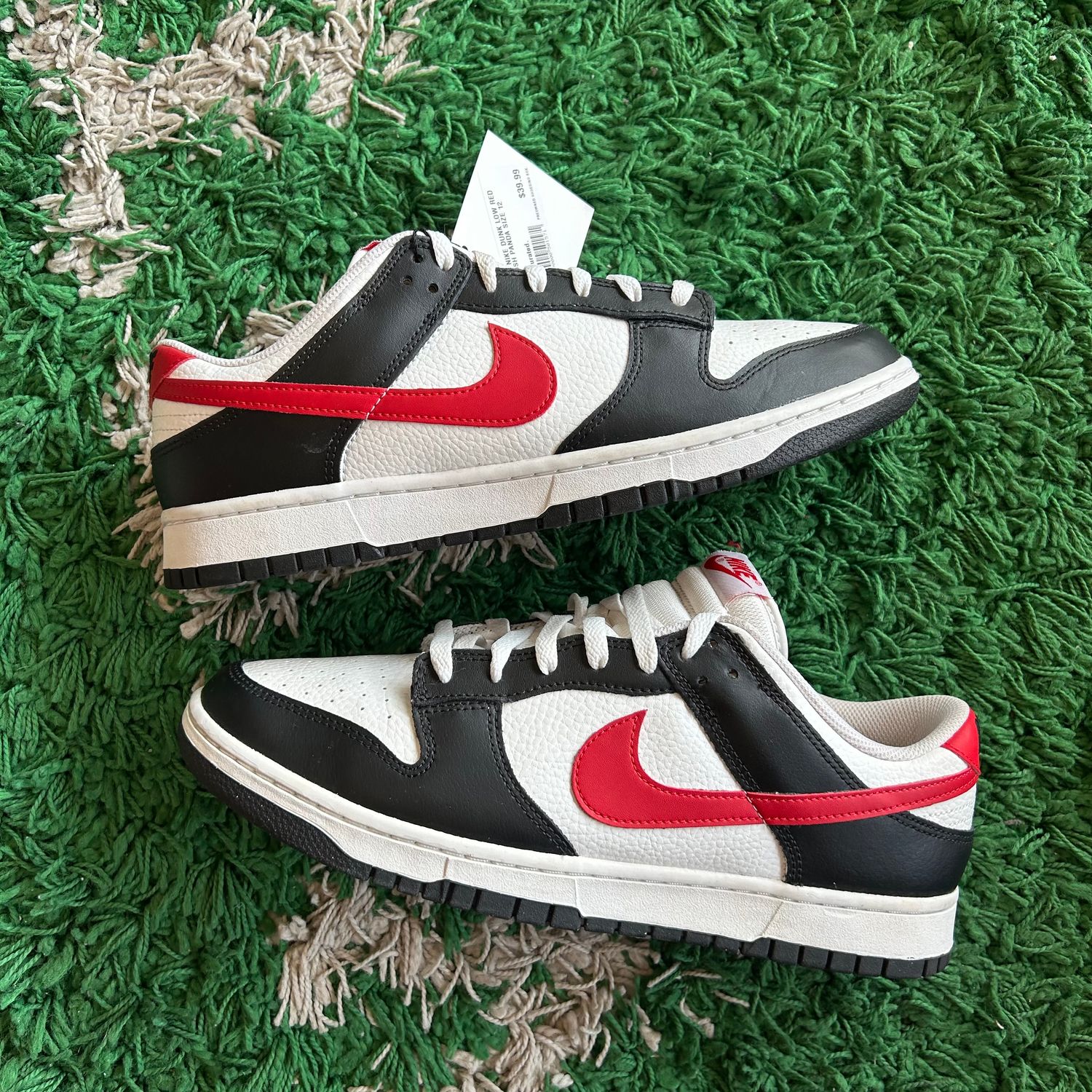 PO NB NIKE DUNK LOW RED SWOOSH PANDA SX SIZE 12