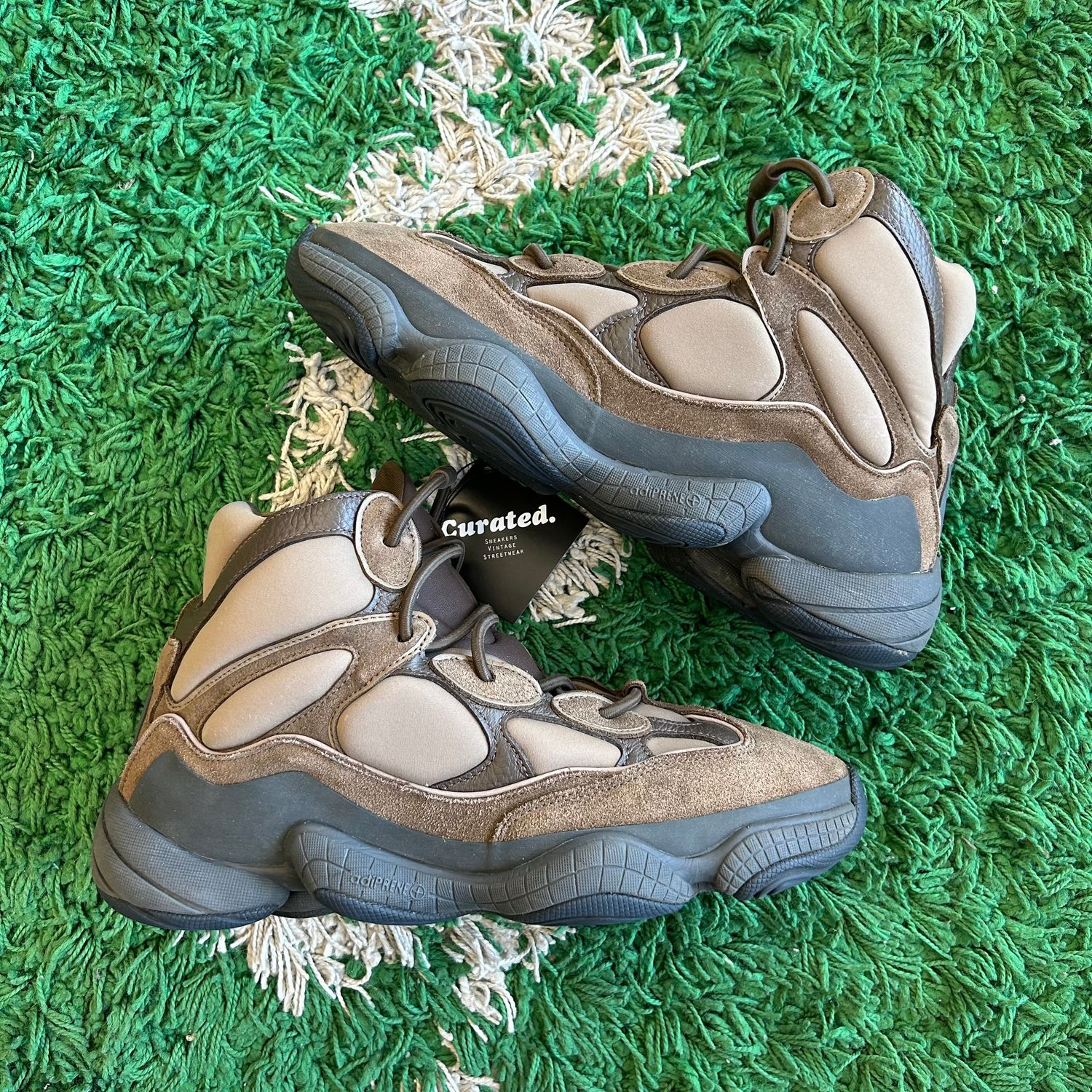 PO NB ADIDAS YEEZY 500 HIGH TAUPE BLACK (SX) SIZE 12