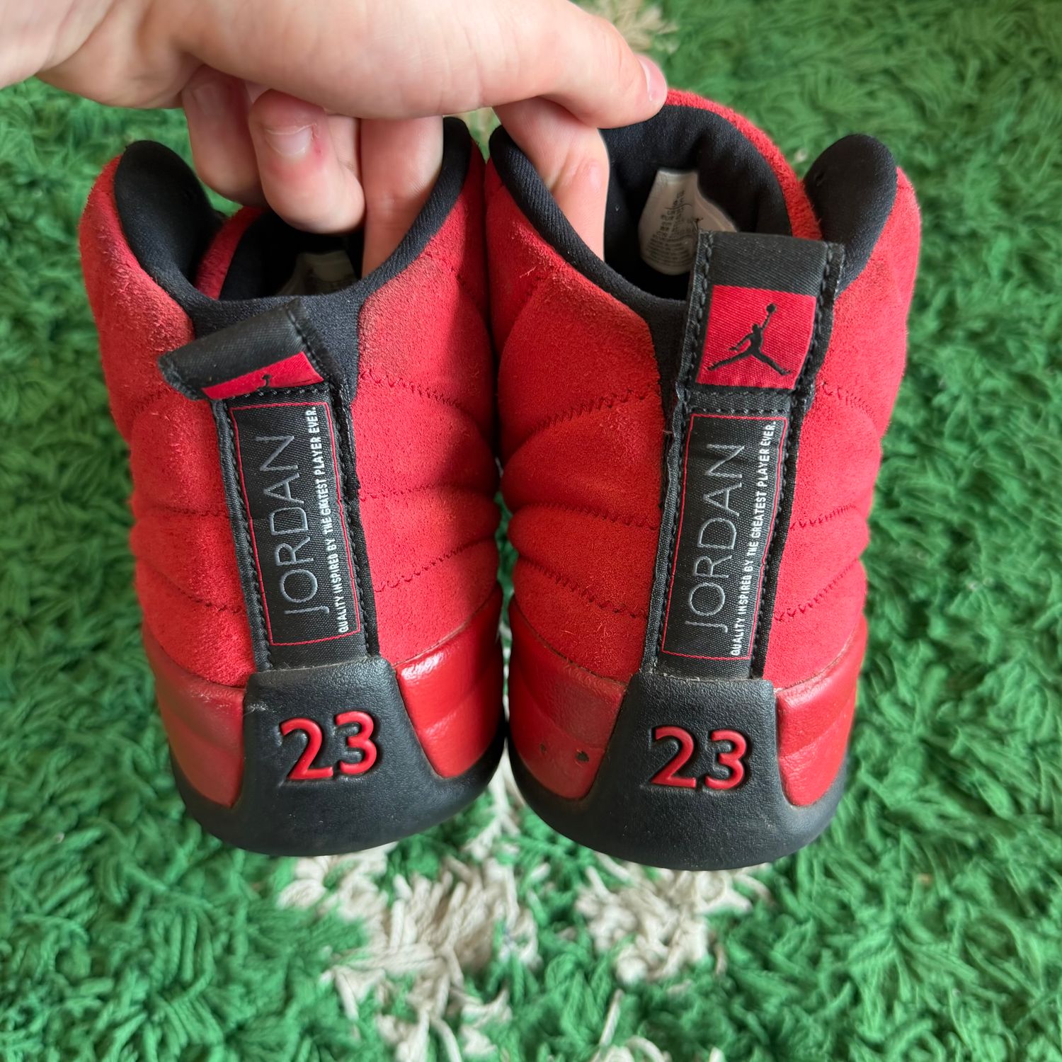 PO NB2 AIR JORDAN 12 REVERSE FLU GAME SX SIZE 9.5