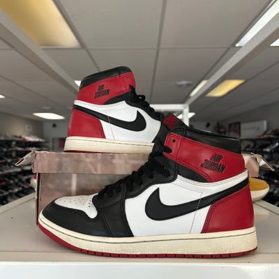 PO AIR JORDAN 1 RETRO HIGH OG BLACK TOE REIMAGINED SX SIZE 10