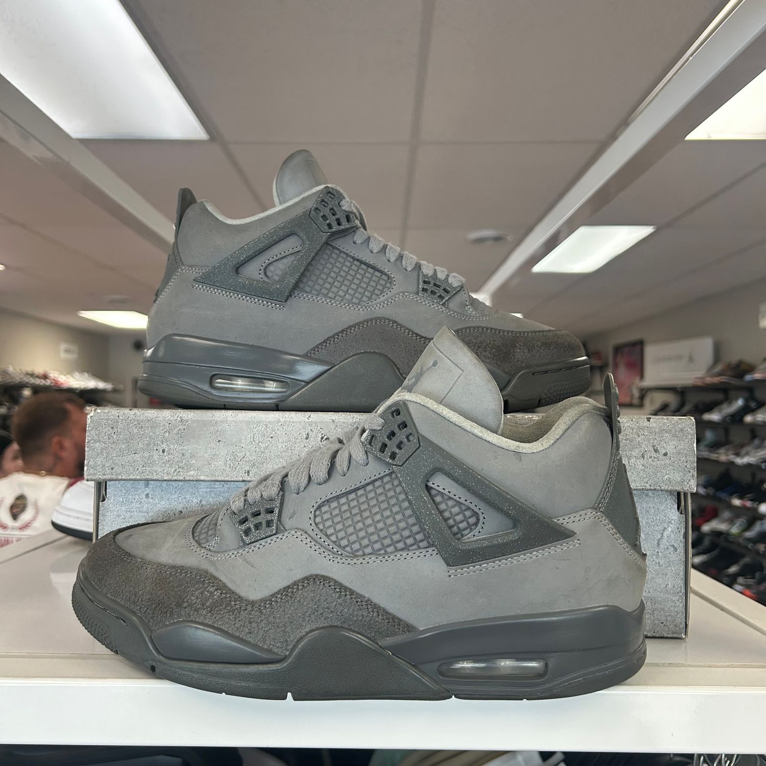 PO4 AIR JORDAN 4 RETRO SE WET CEMENT SX SIZE 10