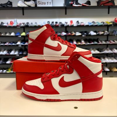 PO NIKE DUNK HIGH CHAMPIONSHIP RED SIZE 10