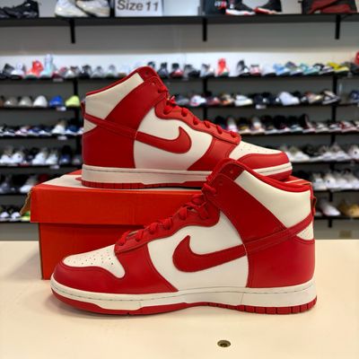 PO NIKE DUNK HIGH CHAMPIONSHIP RED SIZE 10
