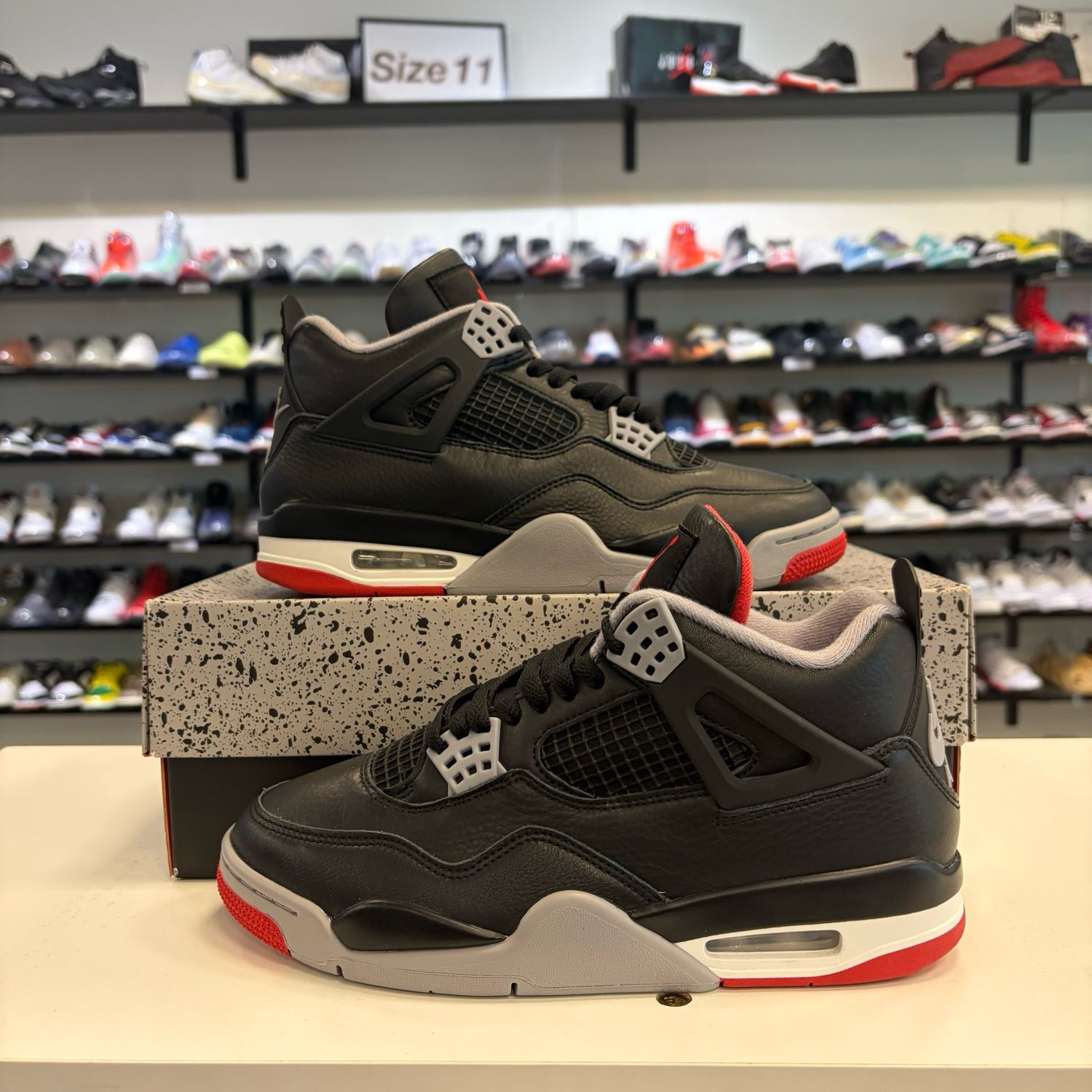 PO3 AIR JORDAN 4 BRED REIMAGINED SIZE 8