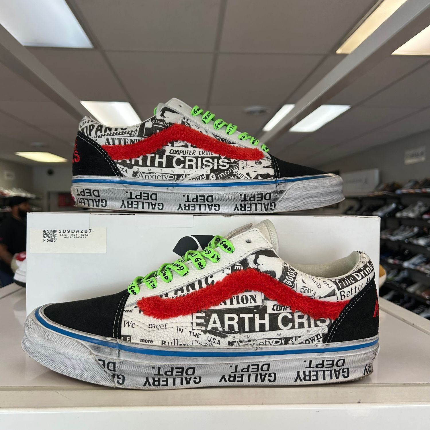PO VANS X GALLERY DEPT "GOOD LUCK" OG OLD SKOOL LX SX SIZE 11