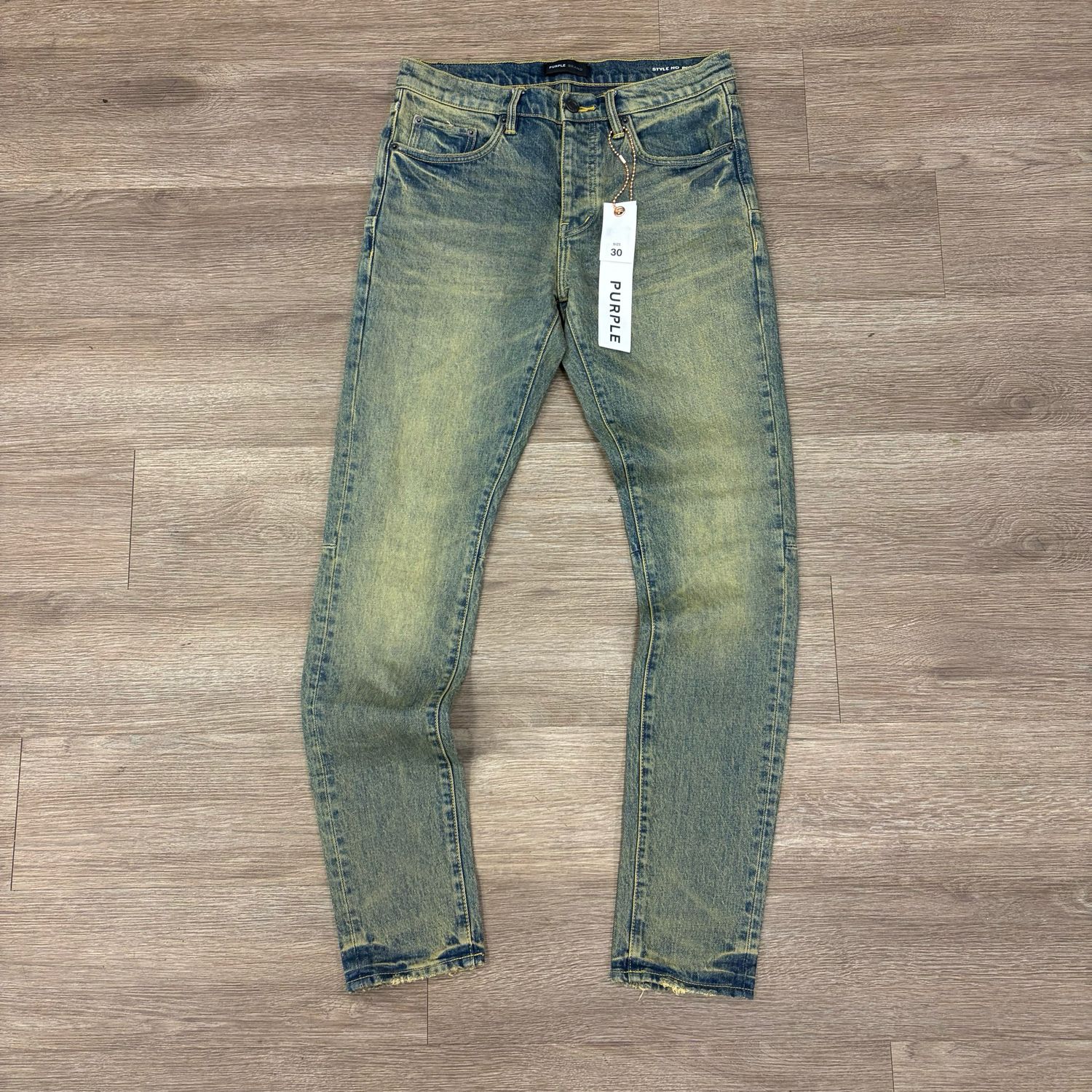 PO PURPLE BRAND SAND DUNE CROSS JEANS SIZE 30