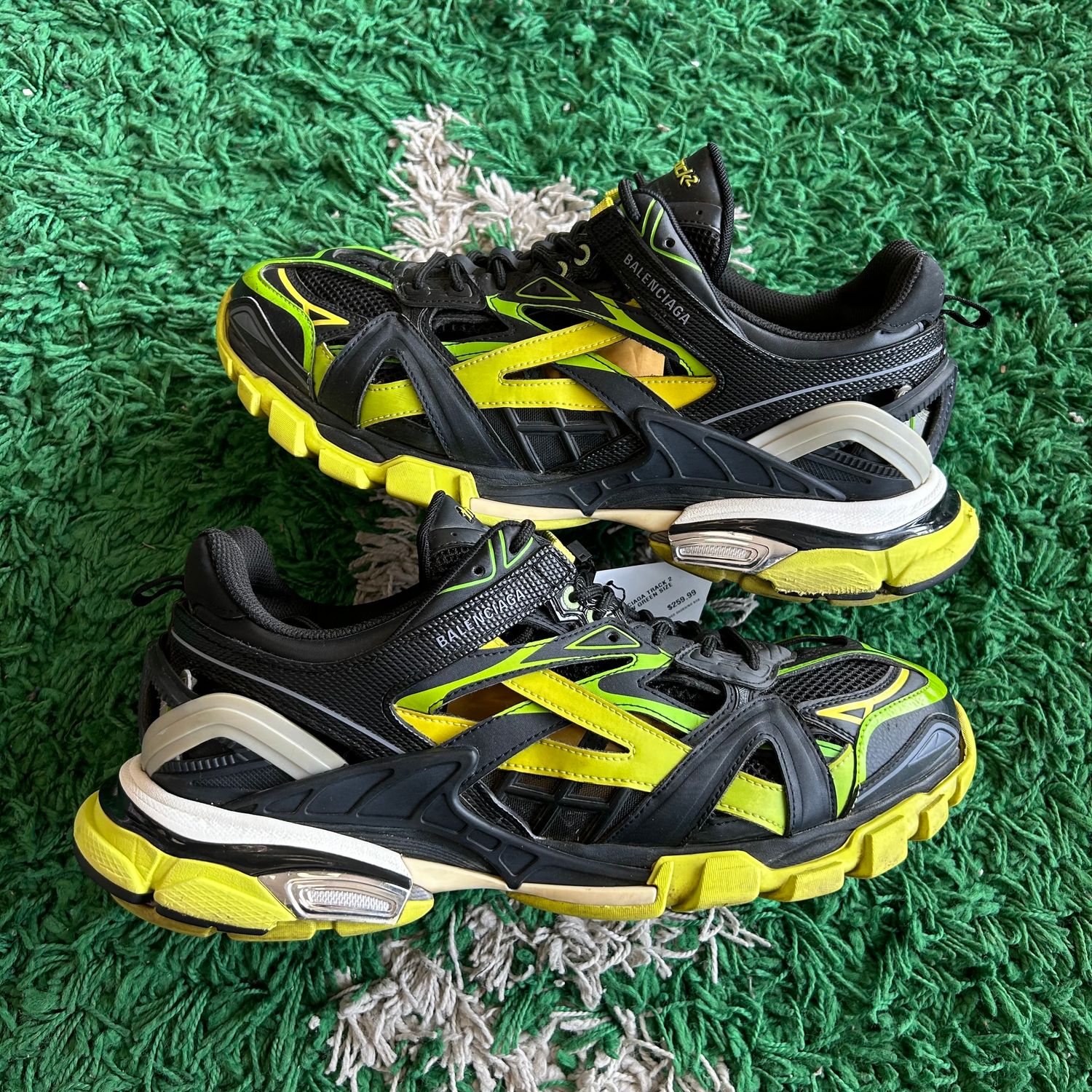 PO NB BALENCIAGA TRACK 2 BLACK YELLOW GREEN (Sx) SIZE EU46/13US