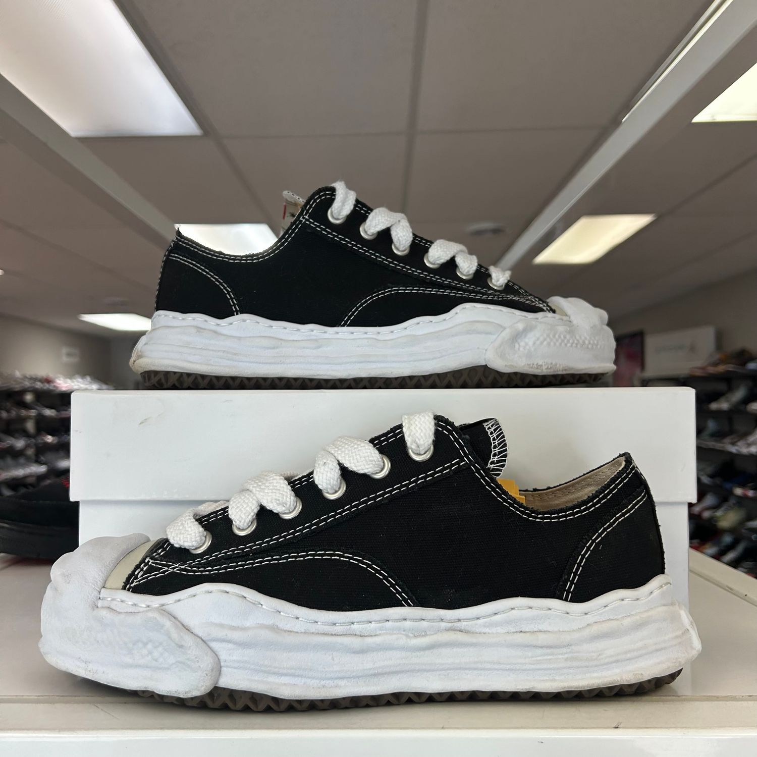 PO MAISON MIHARA YASUHIRO HANK OG SOLE CANVAS LOW (Sx) SIZE 43EU (10US)