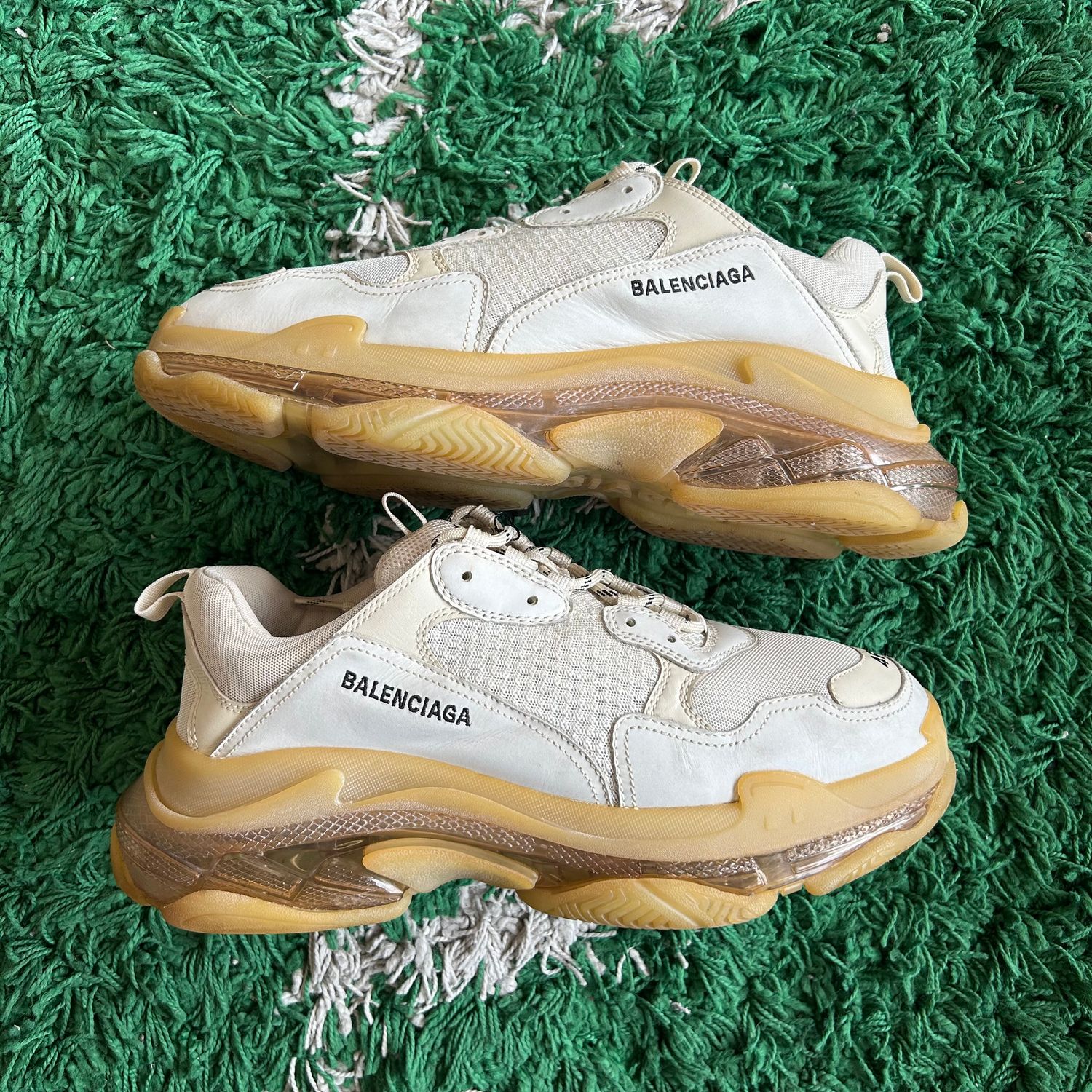 PO NB BALENCIAGA TRIPLE S OFF WHITE SIZE (Sx) EU46/13US