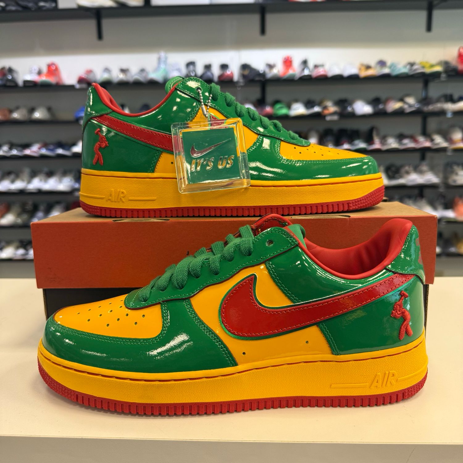 PO NIKE AIR FORCE 1 LOW LIL YACHTY CONCRETE BOYS LUCKY GREEN SX SIZE 10