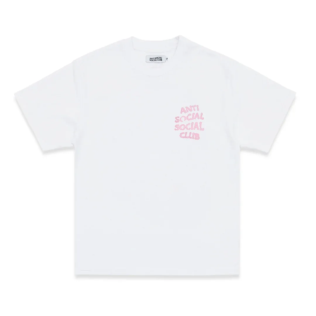 NEW ANTI SOCIAL SOCIAL CLUB I GLOW IN THE DARK TEE WHITE
