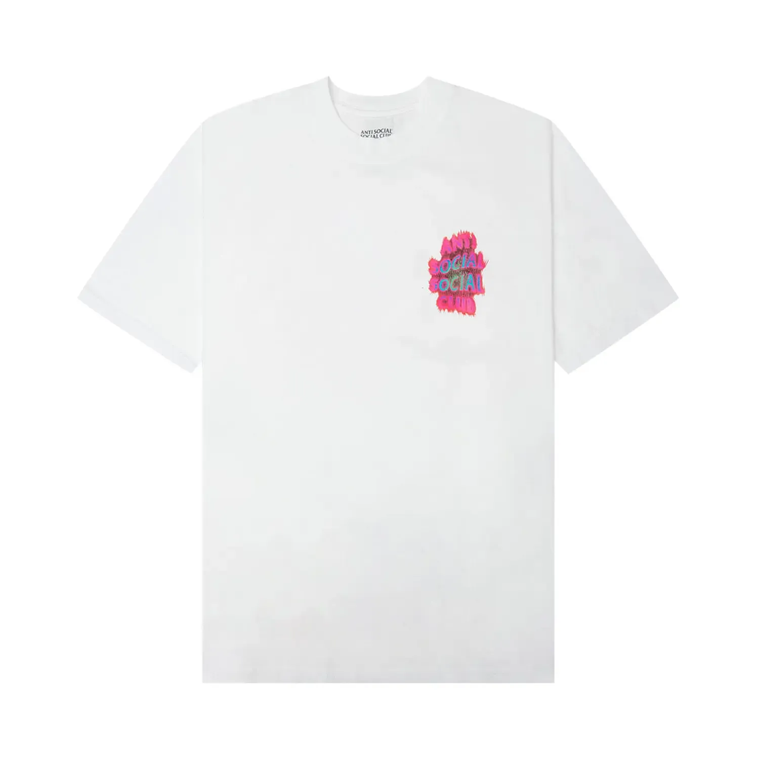 NEW ANTI SOCIAL SOCIAL CLUB THERMAL FLAME TEE WHITE
