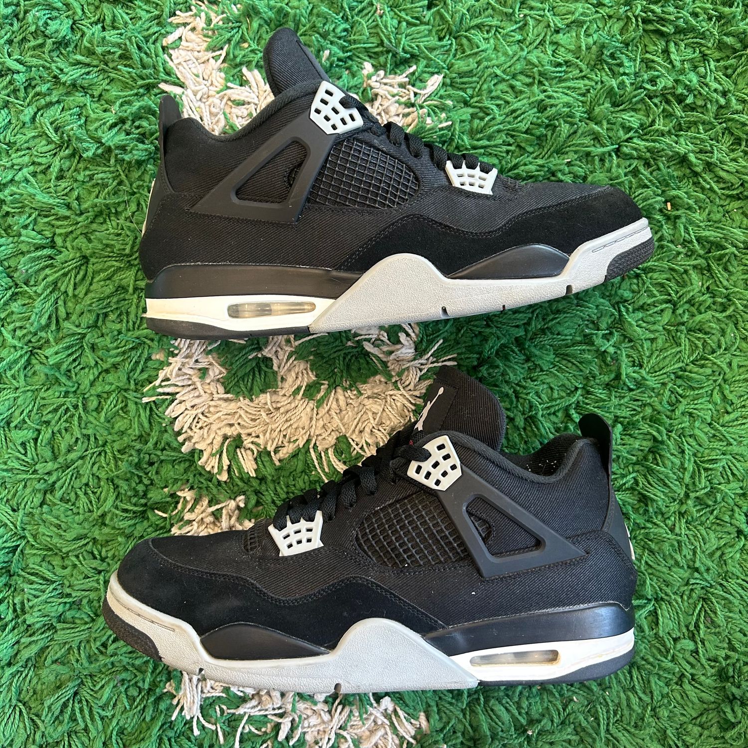 PO NB AIR JORDAN 4 RETRO SE BLACK CANVAS (Sx) SIZE 13