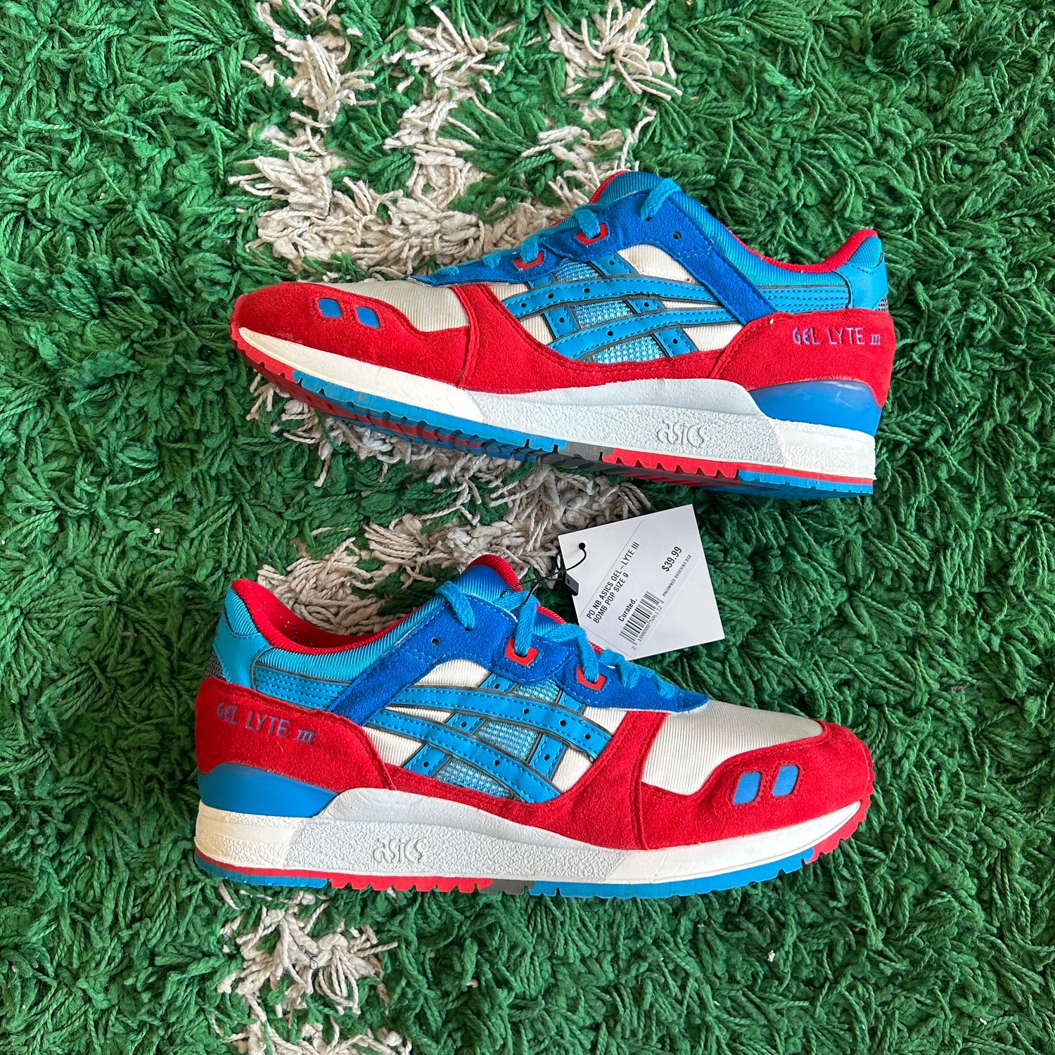 PO NB ASICS GEL-LYTE III BOMB POP (Sx) SIZE 9