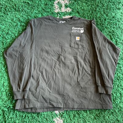 NEW CURATED CARHARTT 5 YEARS L/S TEE DARK OLIVE