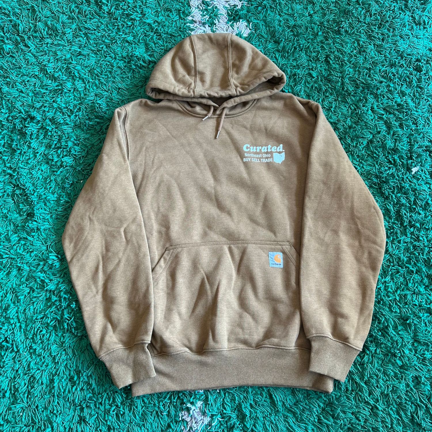 NEW CURATED CARHARTT 5 YEARS HOODIE BROWN